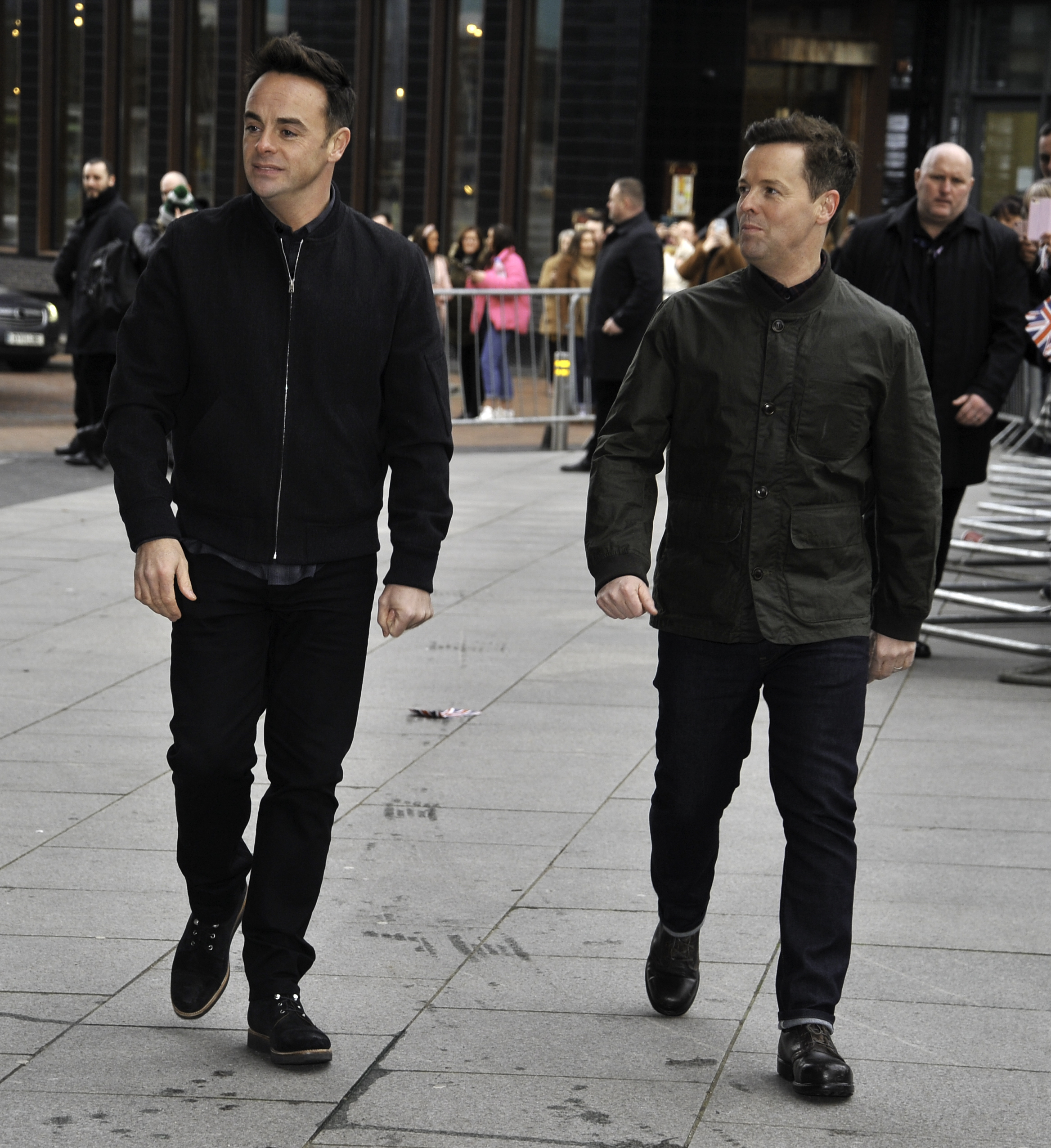 Ant and Dec walking