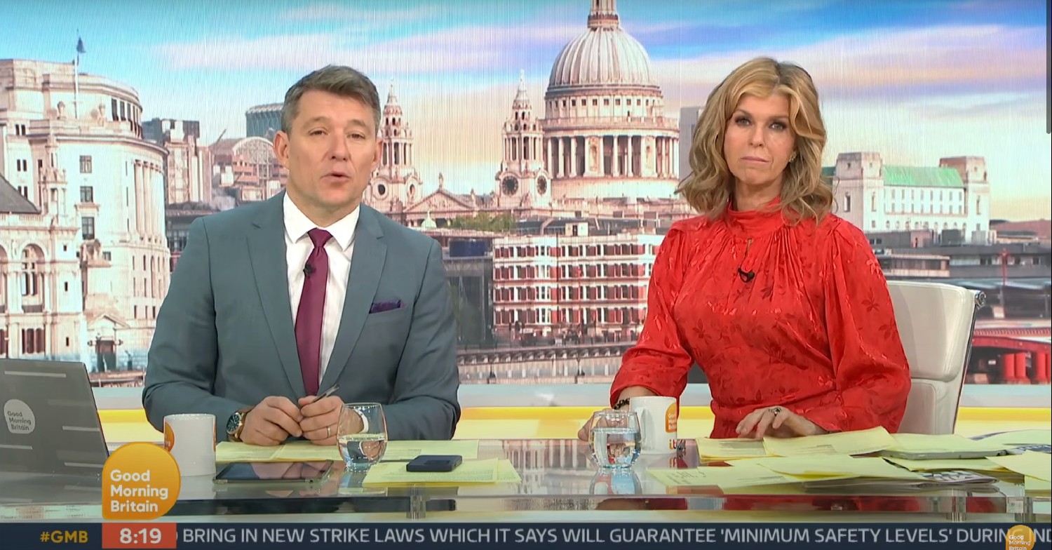 Ben Shephard and Kate Garraway on GMB today 