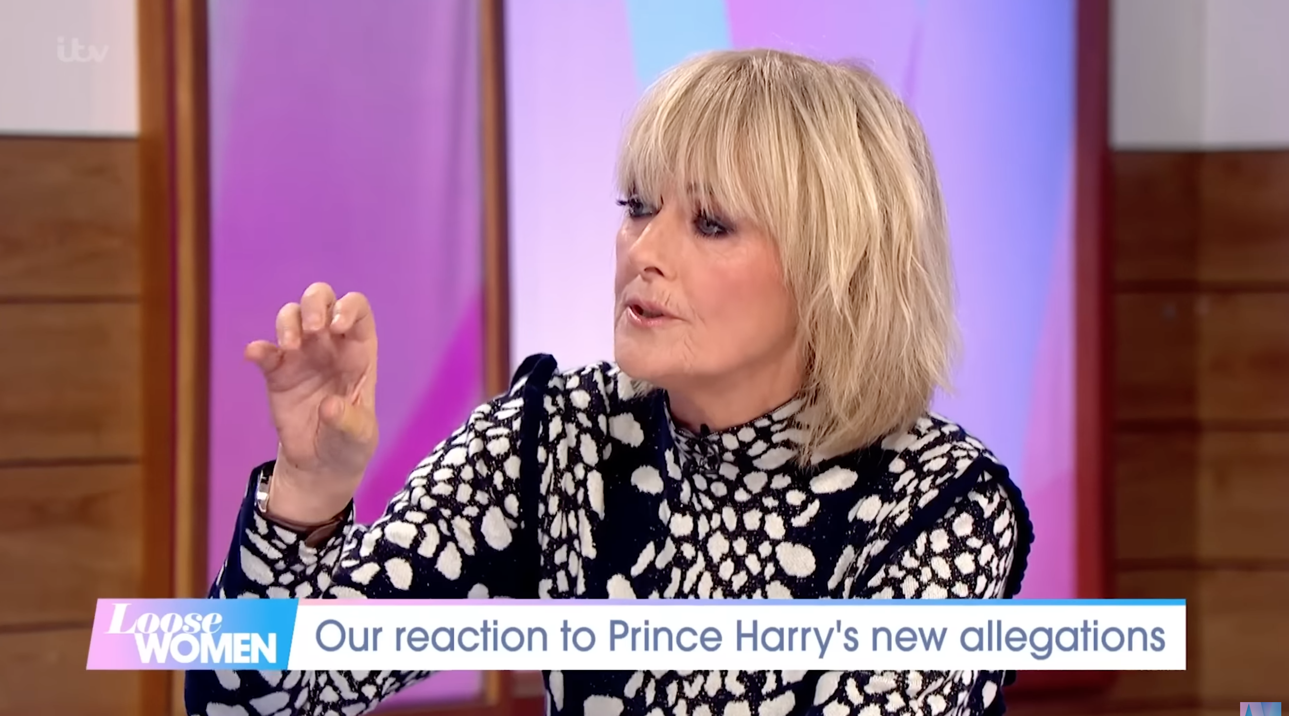 Jane Moore arguing on Loose Women