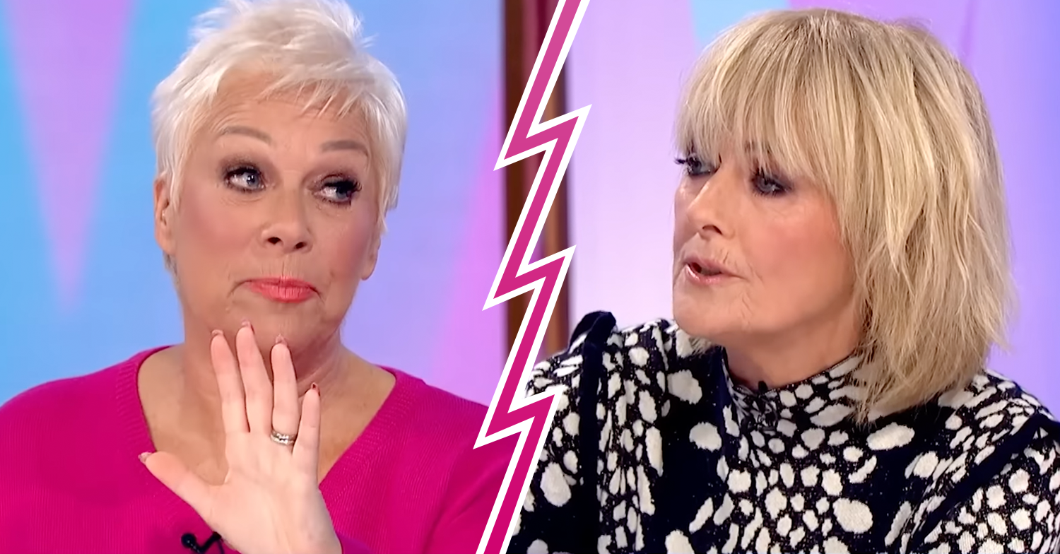 Denise Welch and Jane Moore arguing on Loose Women