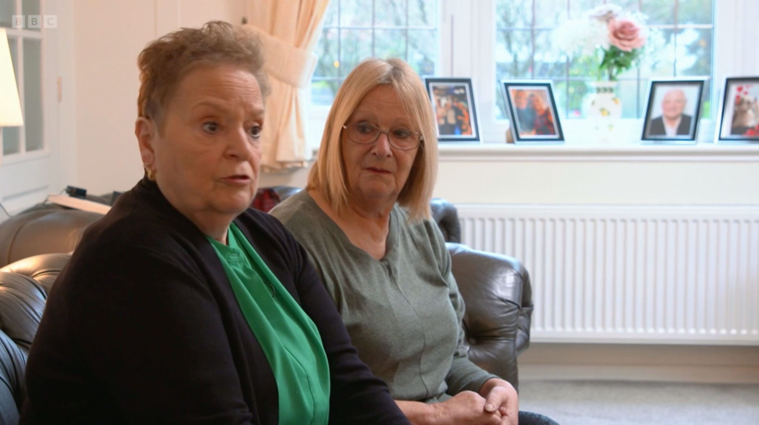 Two pensioners being interviewed on The One Show