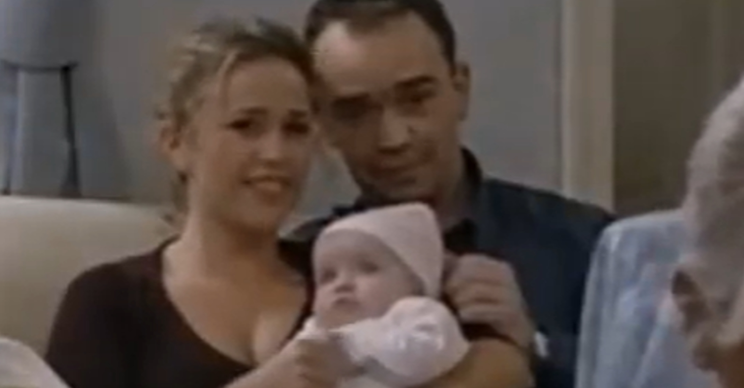 EastEnders' Mark Fowler is sitting with Lisa and the baby