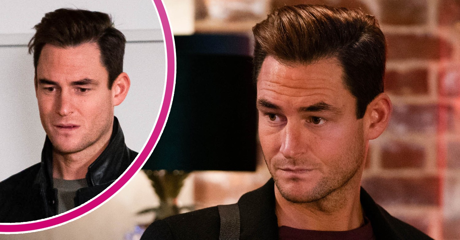 Zack looking worried in EastEnders