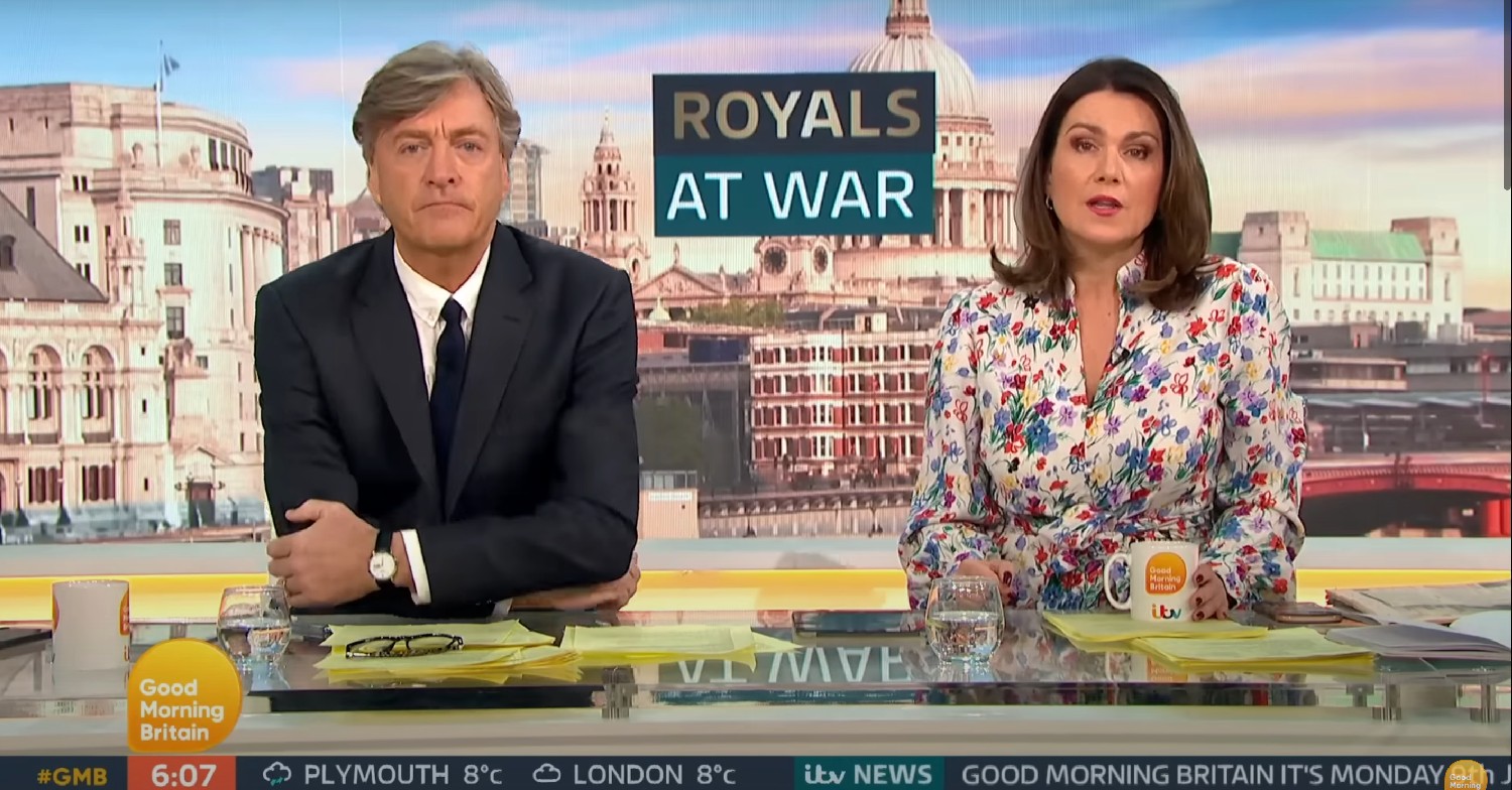 Richard Madeley and Susanna Reid on GMB today 