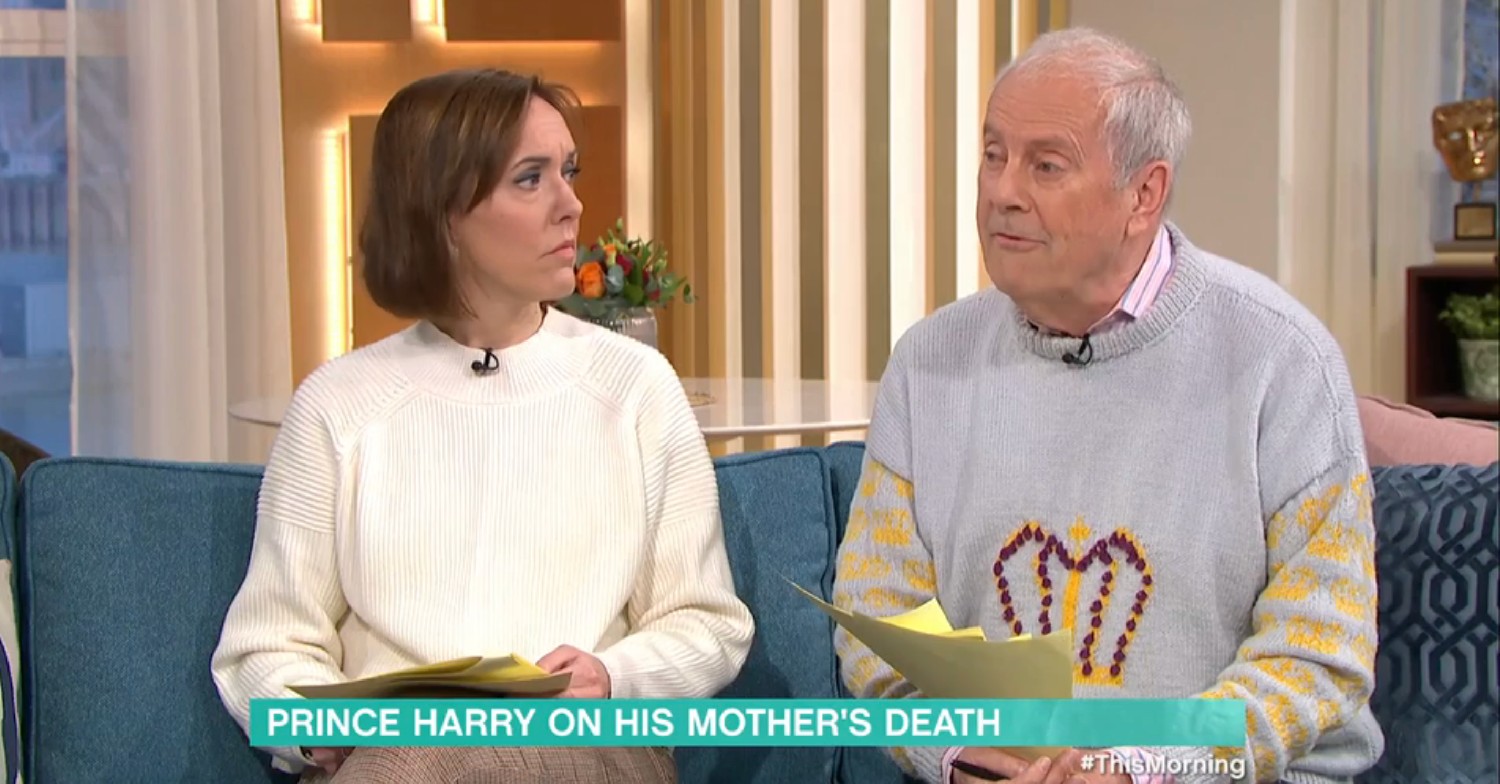 Camilla Tominey and Gyles Brandreth on This Morning today 