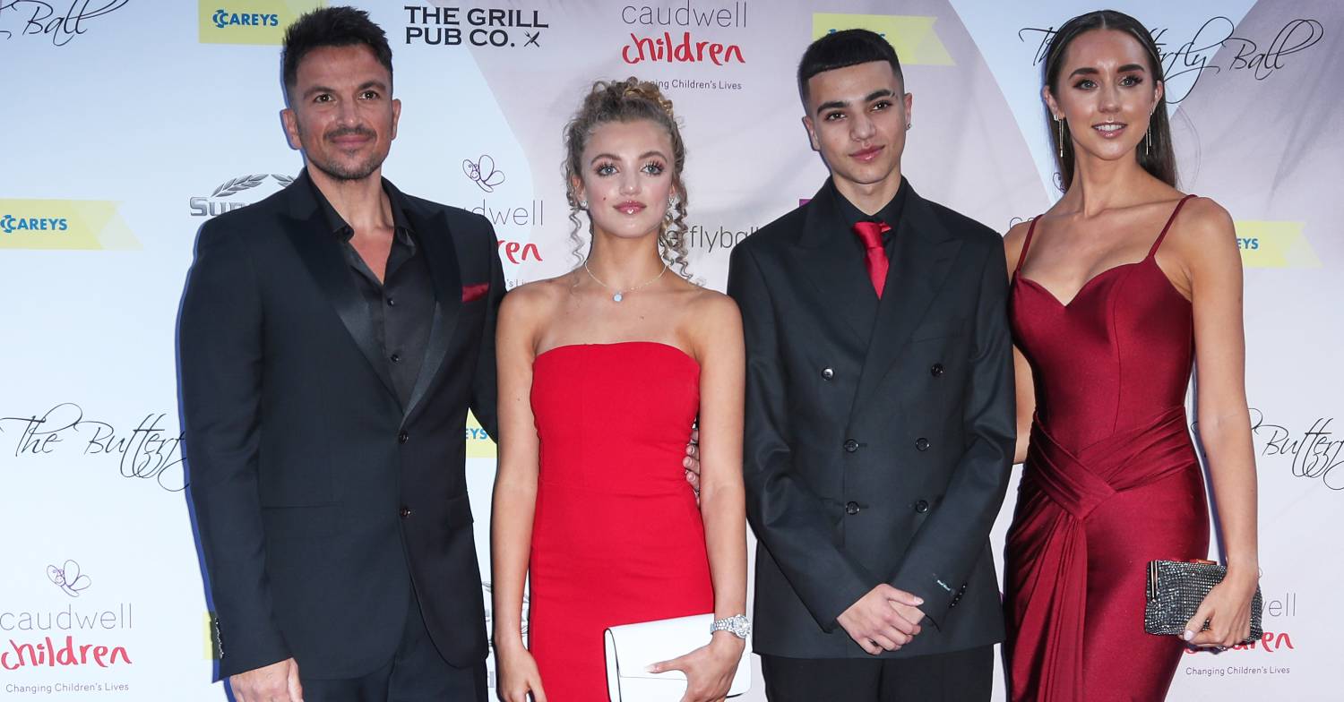 Peter Andre, Princess Andre, Junior Andre, Emily Andre smile for the cameras 