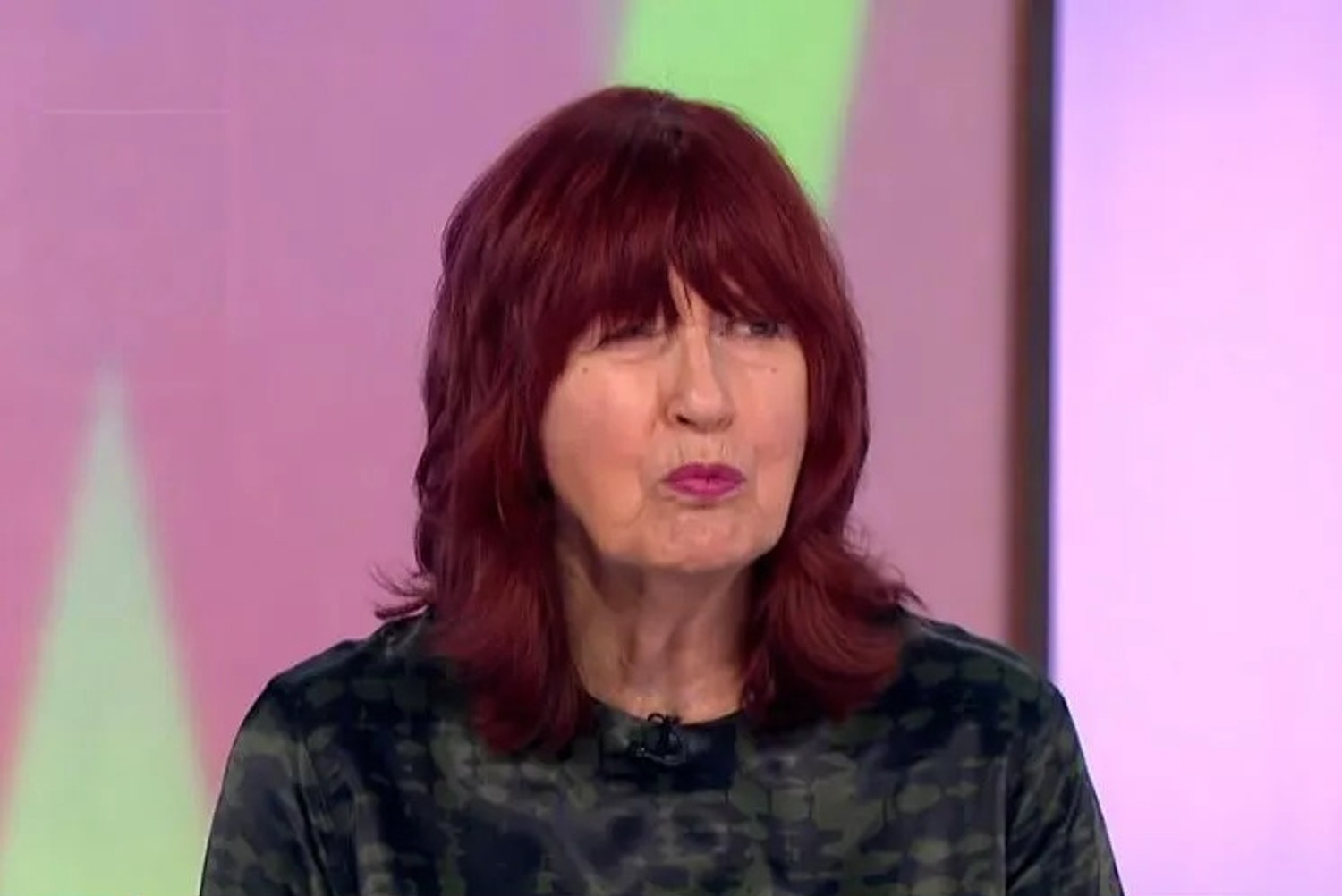 Janet Street-Porter pouting on Loose Women