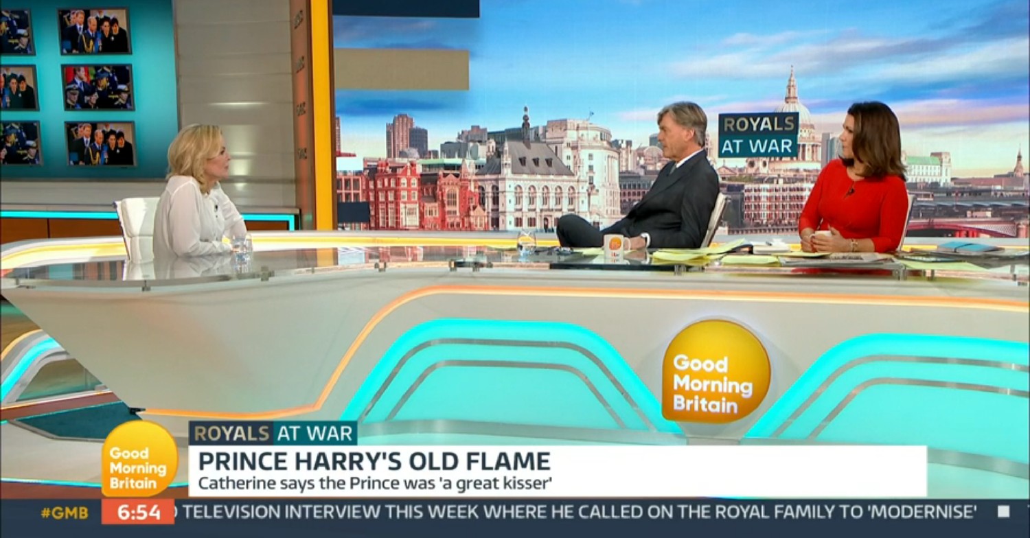 Catherine Ommanney on GMB today speaking to Susanna Reid and Richard Madeley
