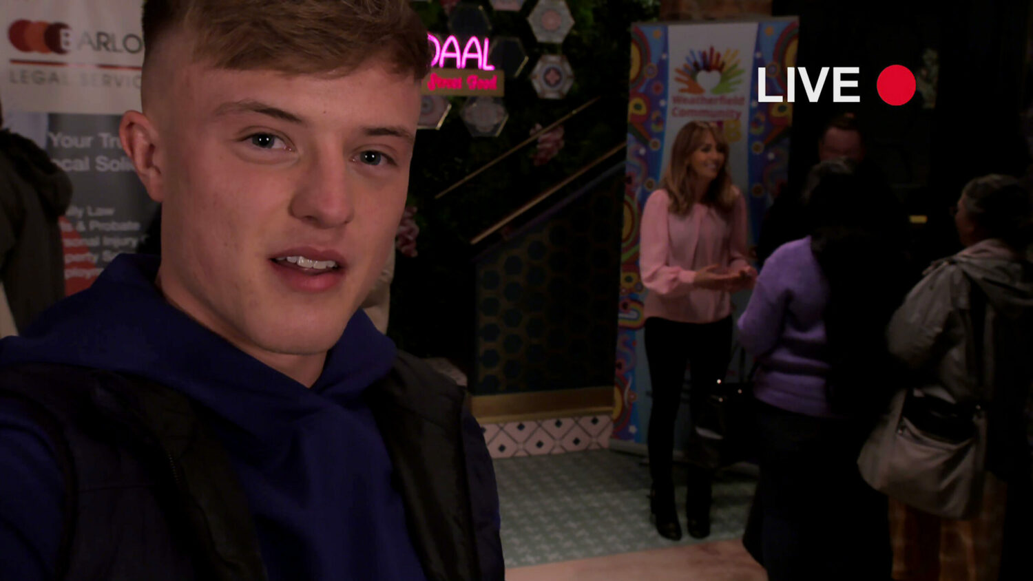 Coronation Street: Blake is filming Maria at Speed Dahl