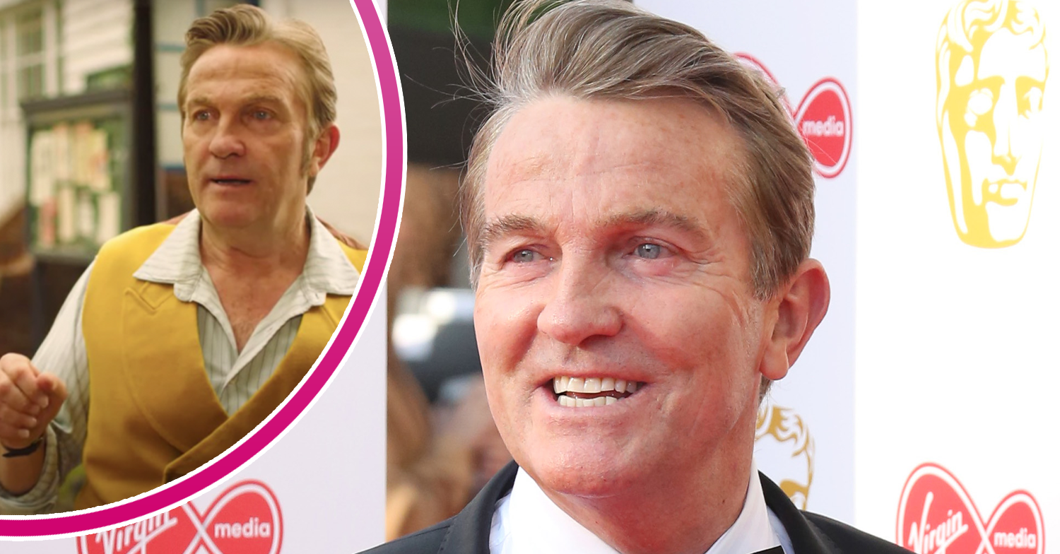 Bradley Walsh on the red carpet and in The Larkins