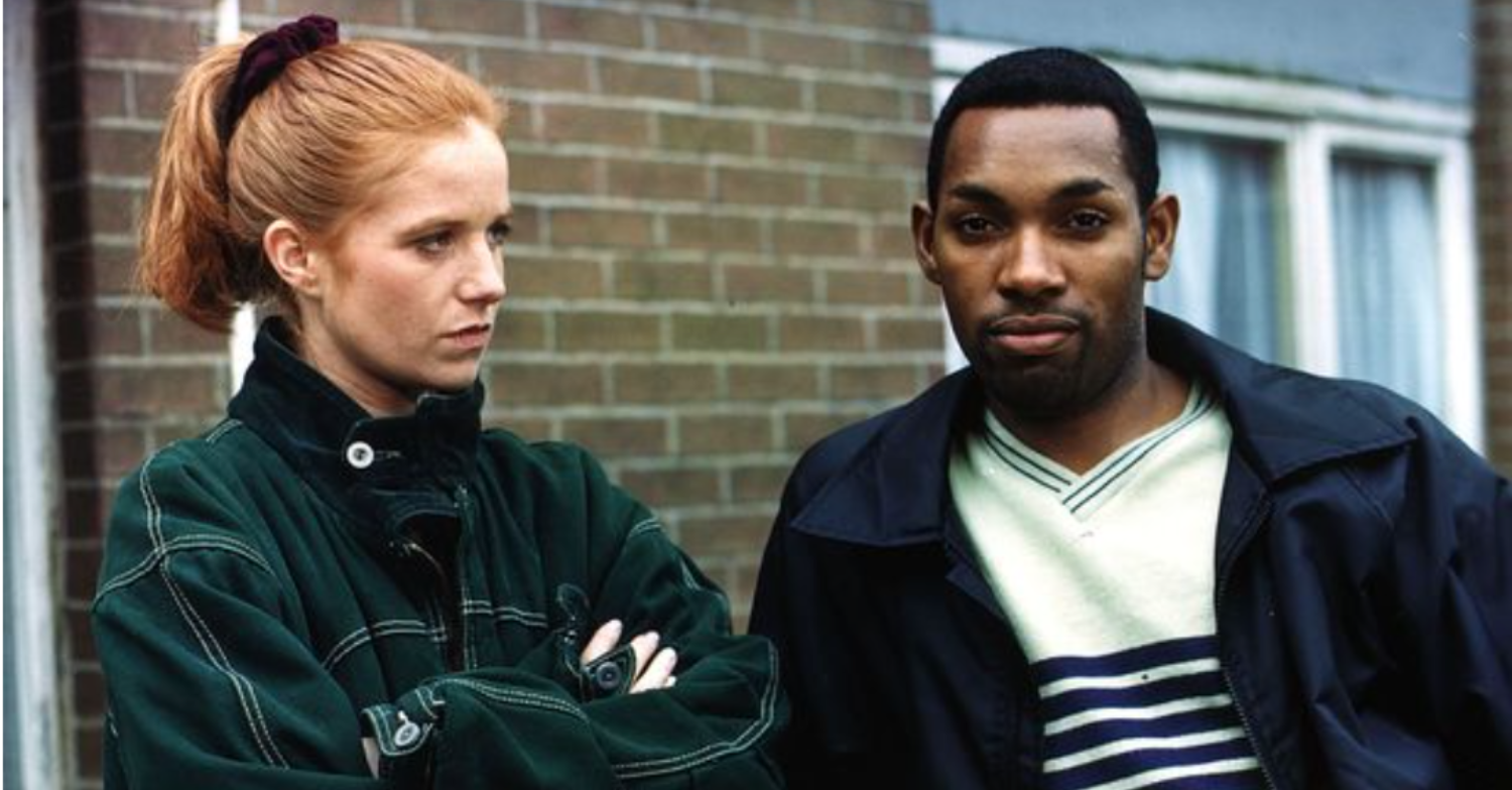 Patsy Palmer on EastEnders with her co-star
