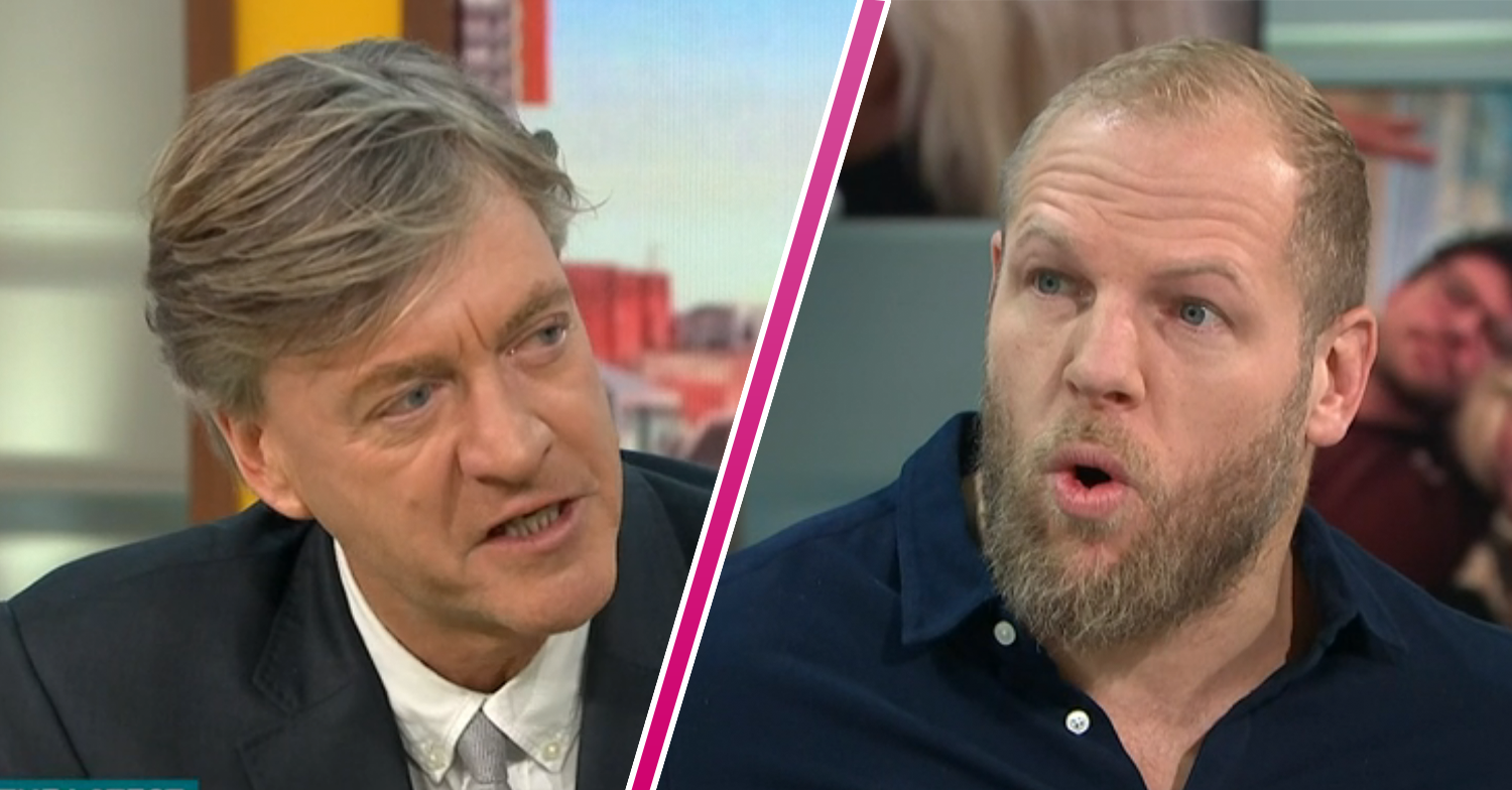 Richard Madeley and James Haskell arguing on GMB