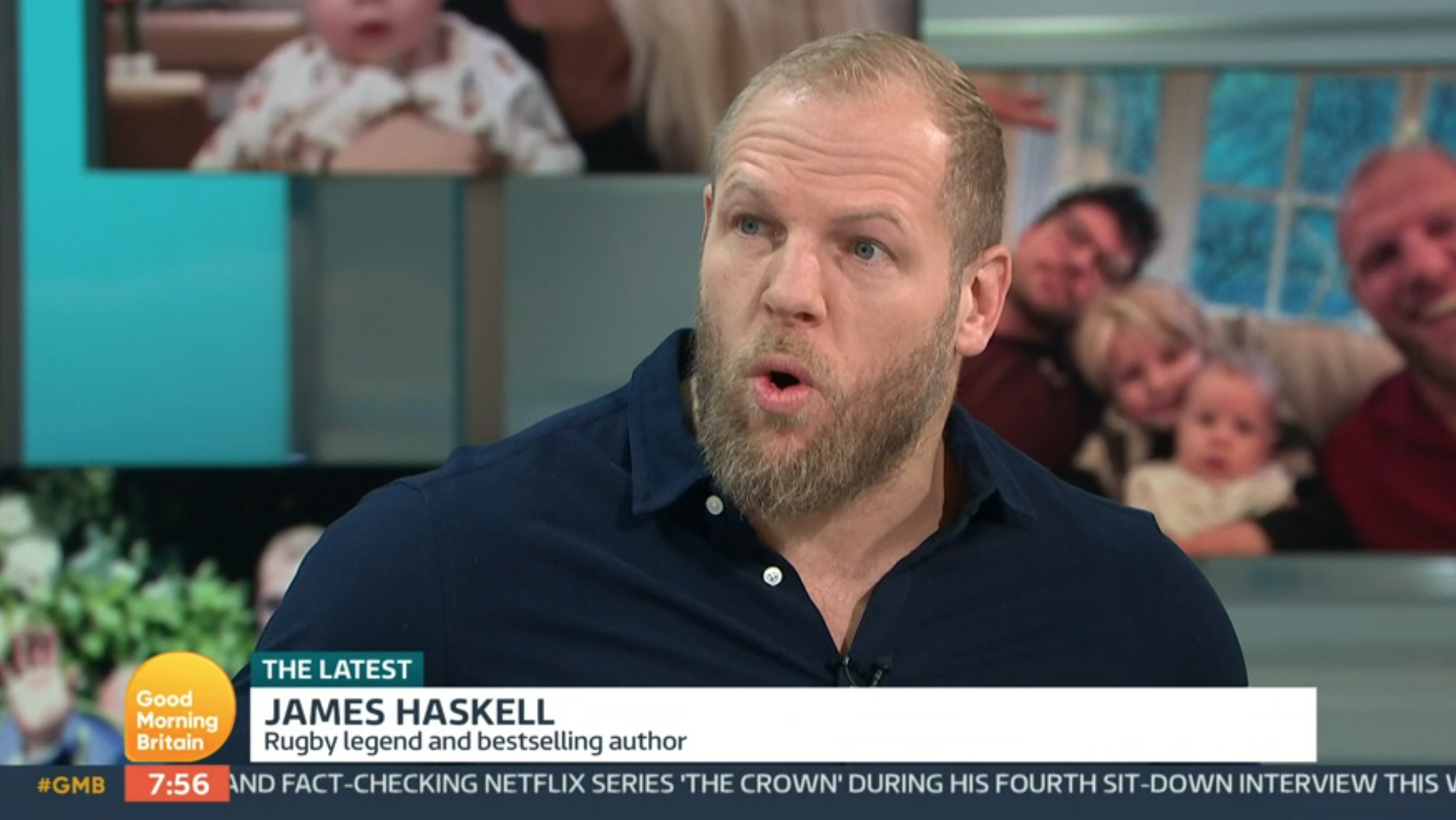 James Haskell bickering with Richard Madeley on GMB