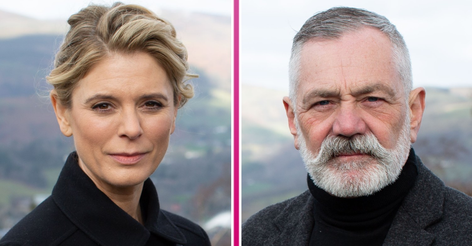 Emilia Fox and David Wilson in promo shots for In the Footsteps of Killers on C4