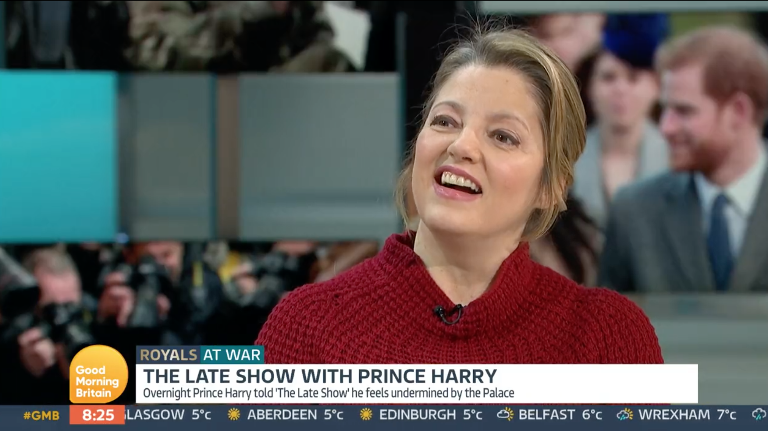 Petronella being interviewed on GMB today