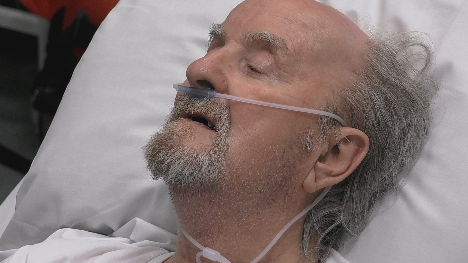 Mike lies in bed in 24 hours in A&E