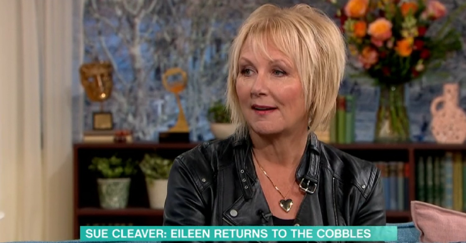 Sue Cleaver smiling on This Morning today