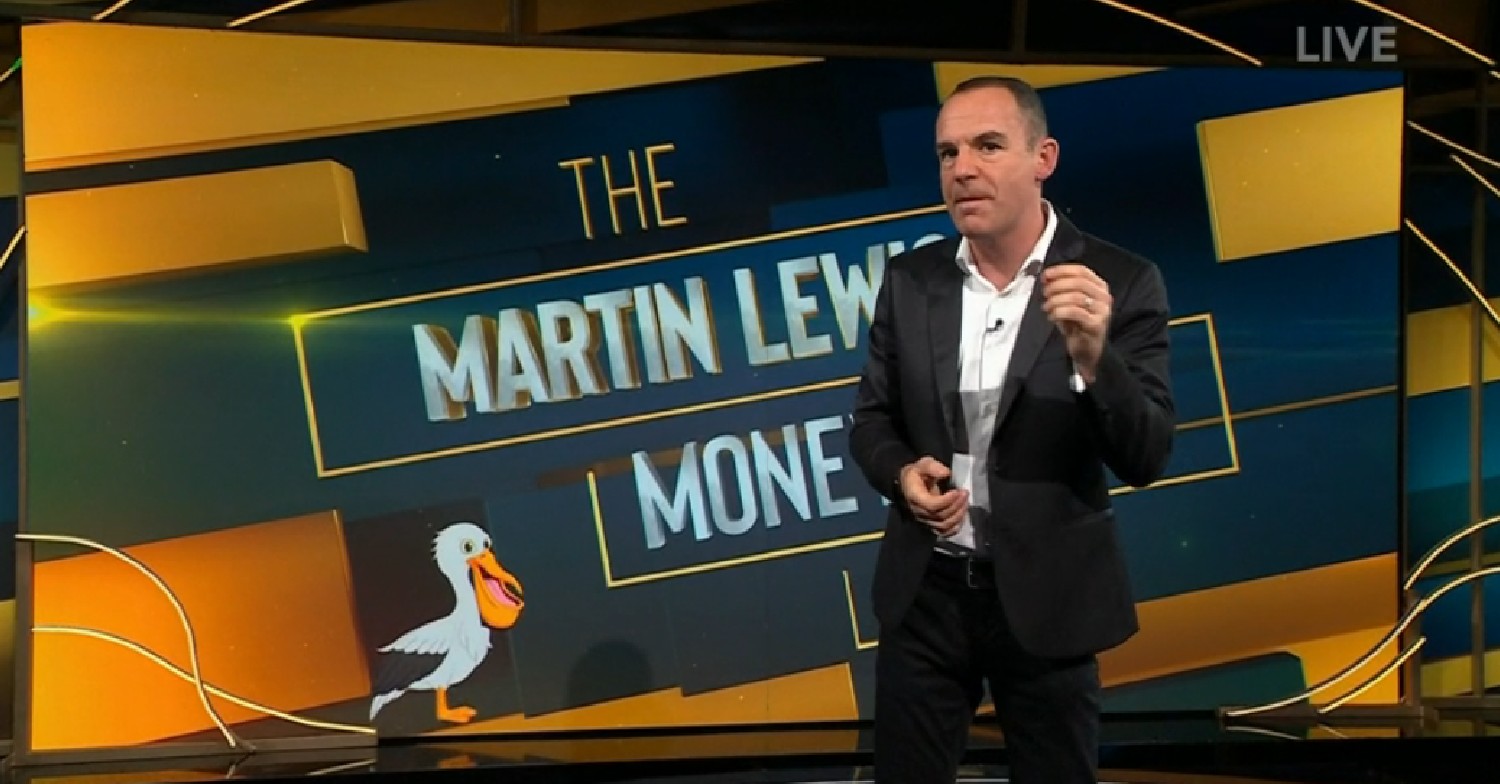 Martin Lewis looks serious on money show