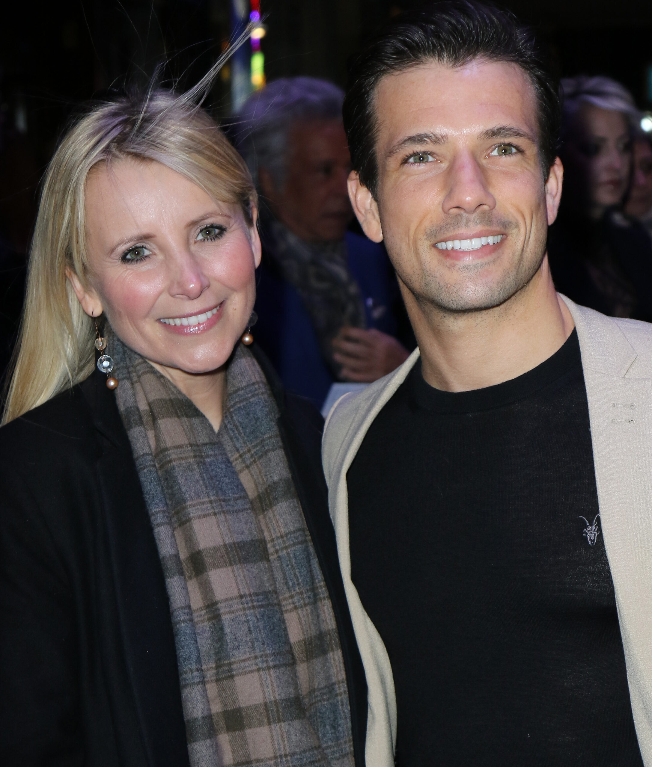 Carley Stenson and Danny Mac pose for photos