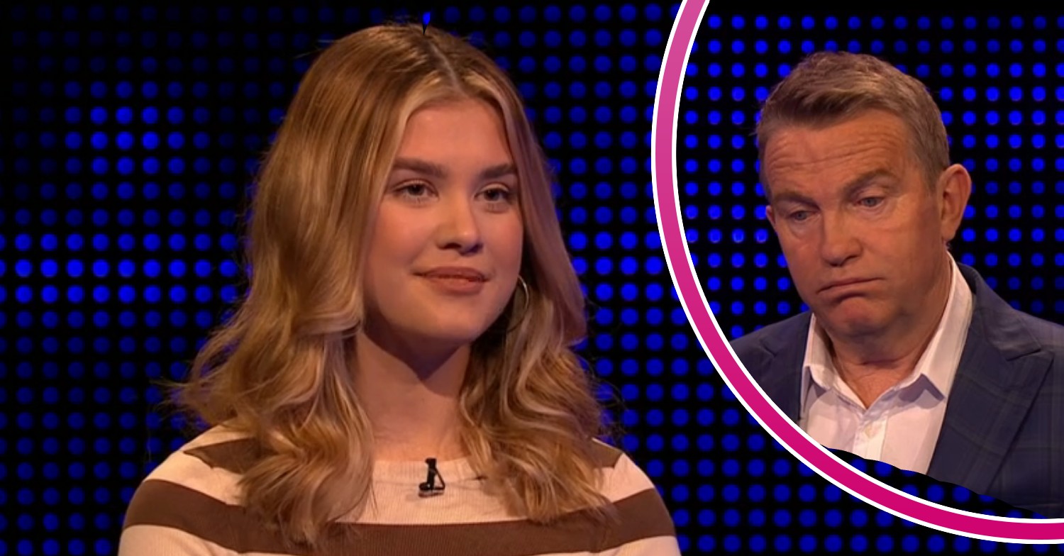 Evie, Bradley Walsh pulling a face on The Chase