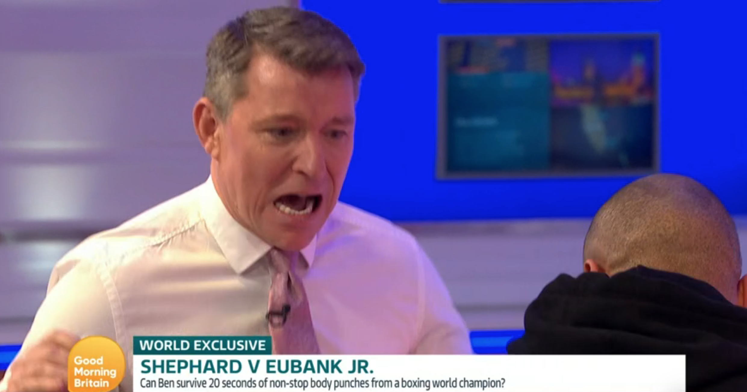 Ben Shephard getting punched on GMB