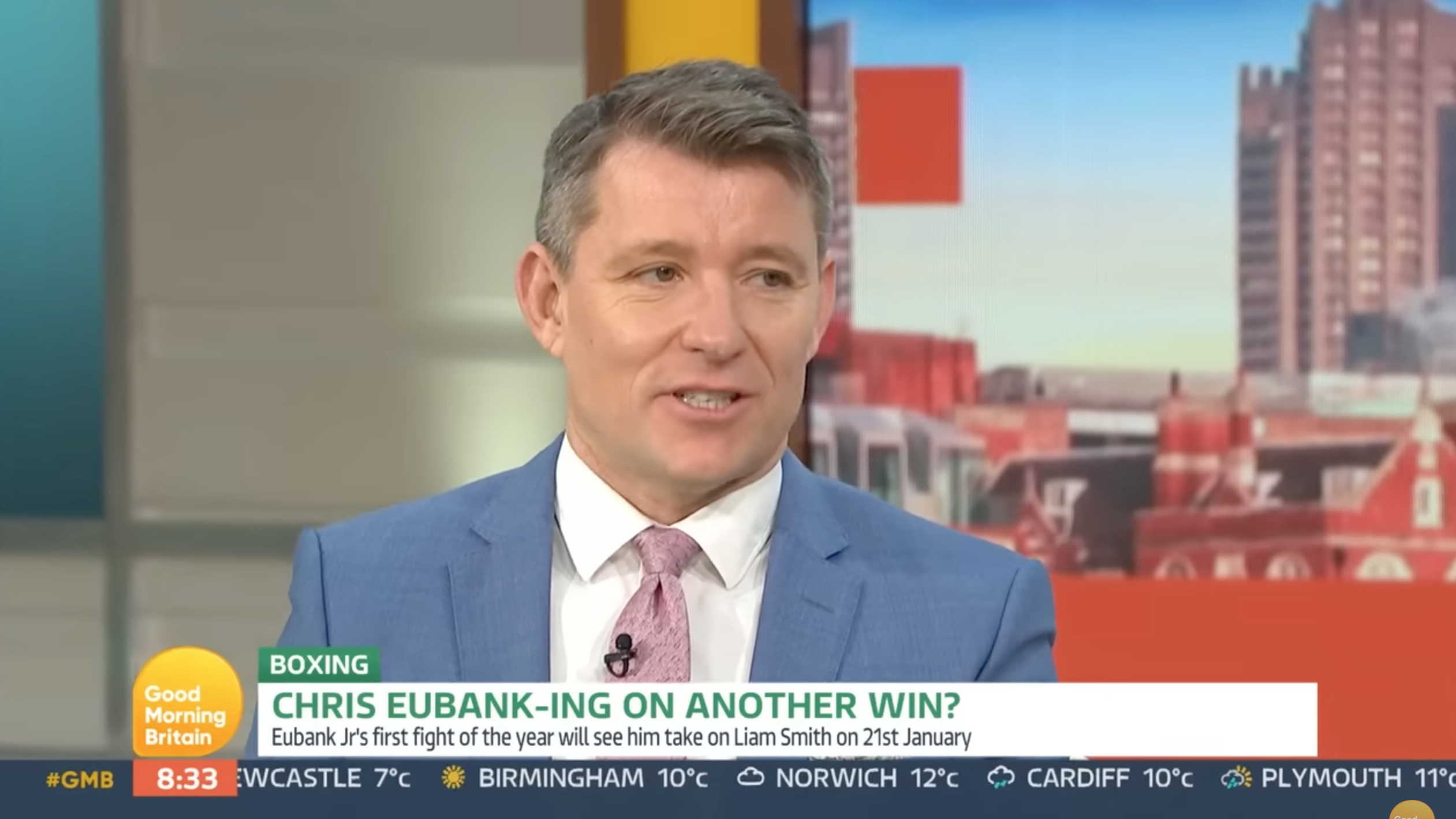 Ben Shephard interviewing on GMB