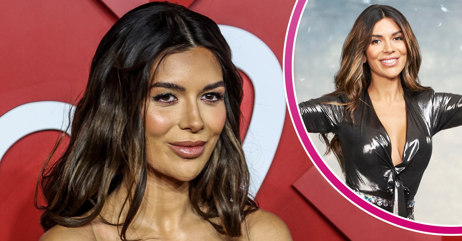 Ekin-Su smiling at event and on Dancing On Ice 2023