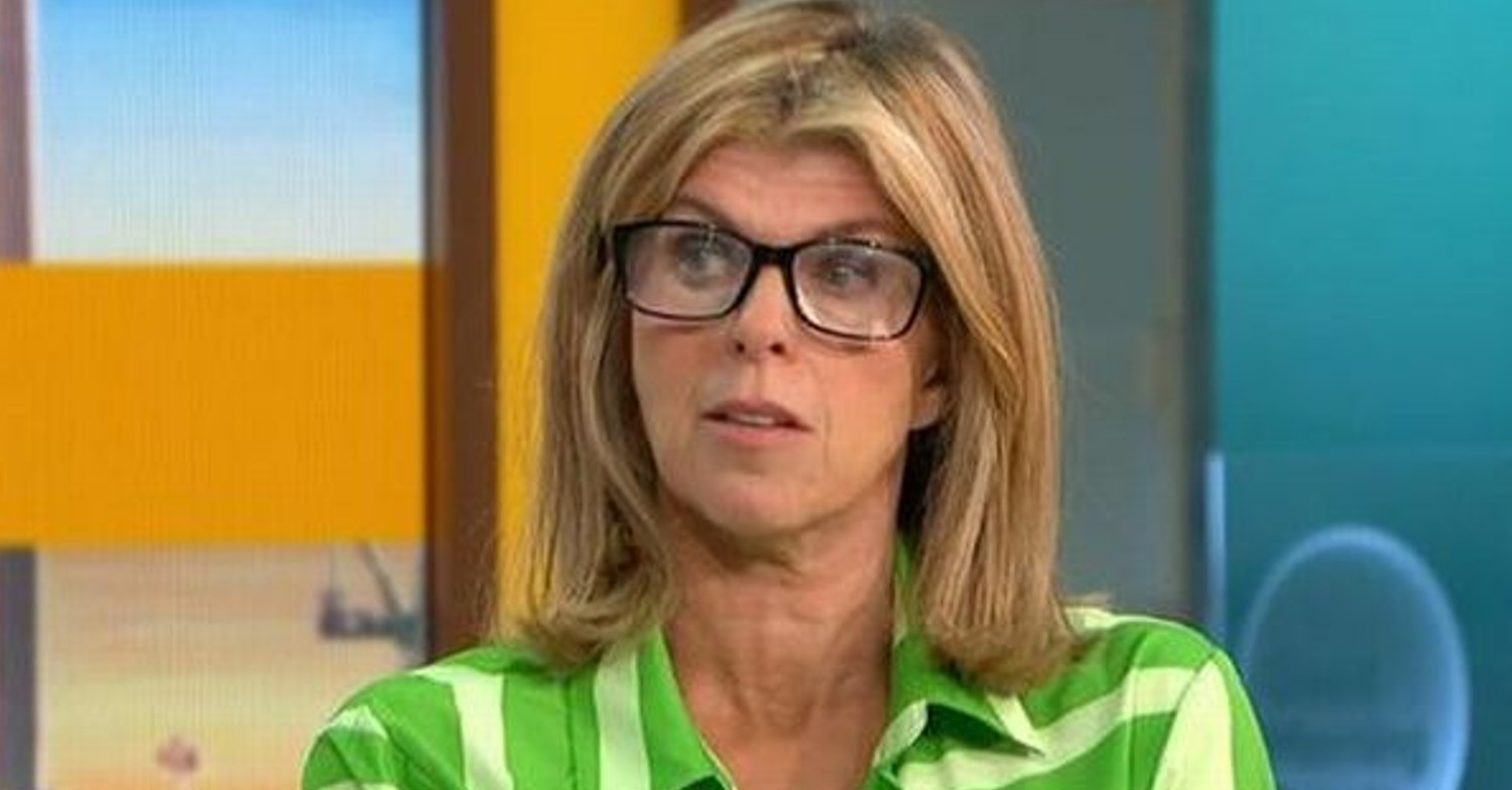 Kate Garraway wearing glasses on GMB today