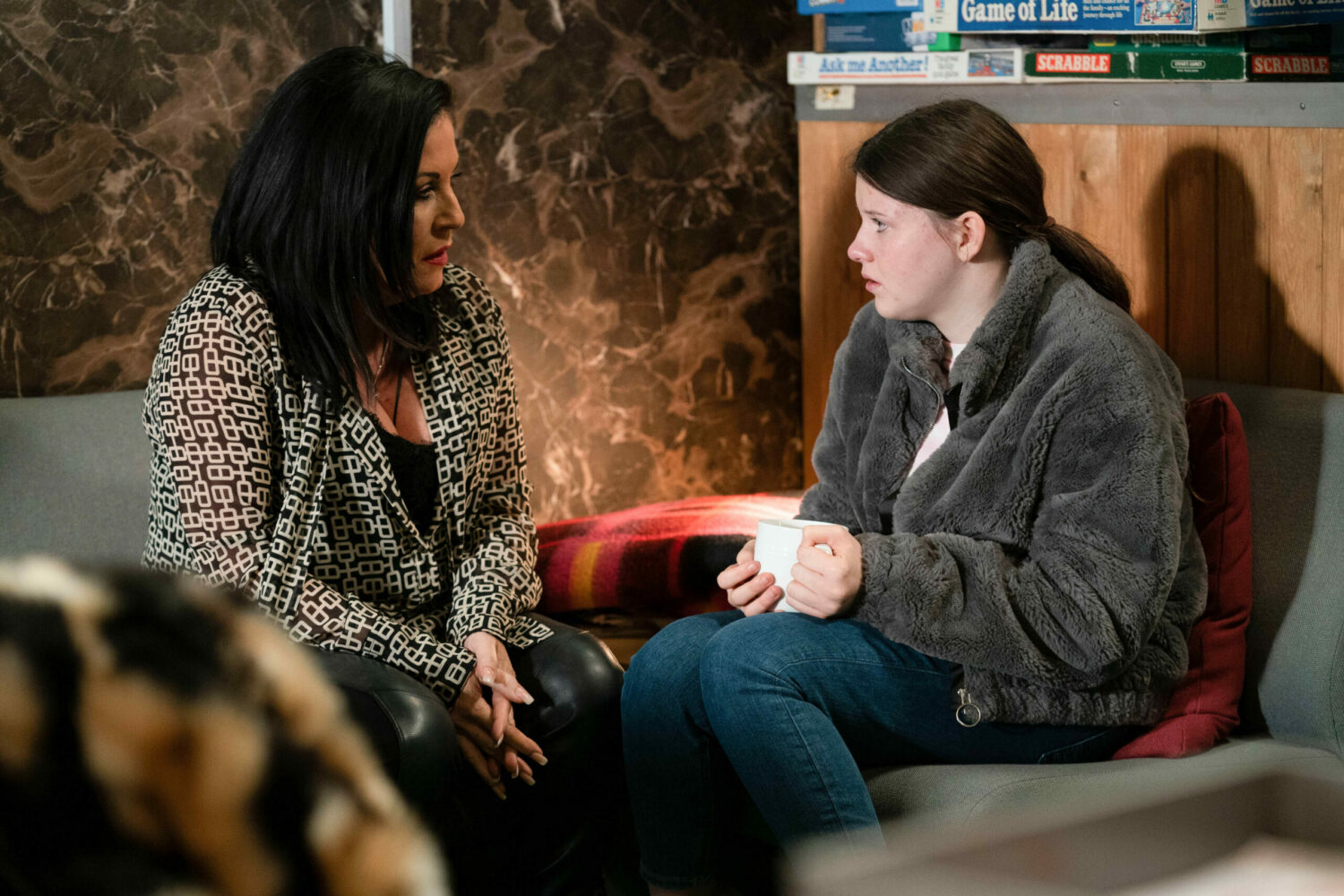 Kat Slater is there for Lily Slater as the upset girl opens up about her baby