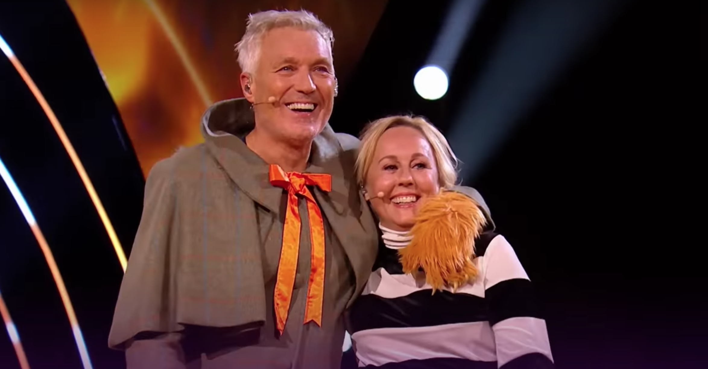 Martin and Shirley unmasked as Cat and Mouse on The Masked Singer