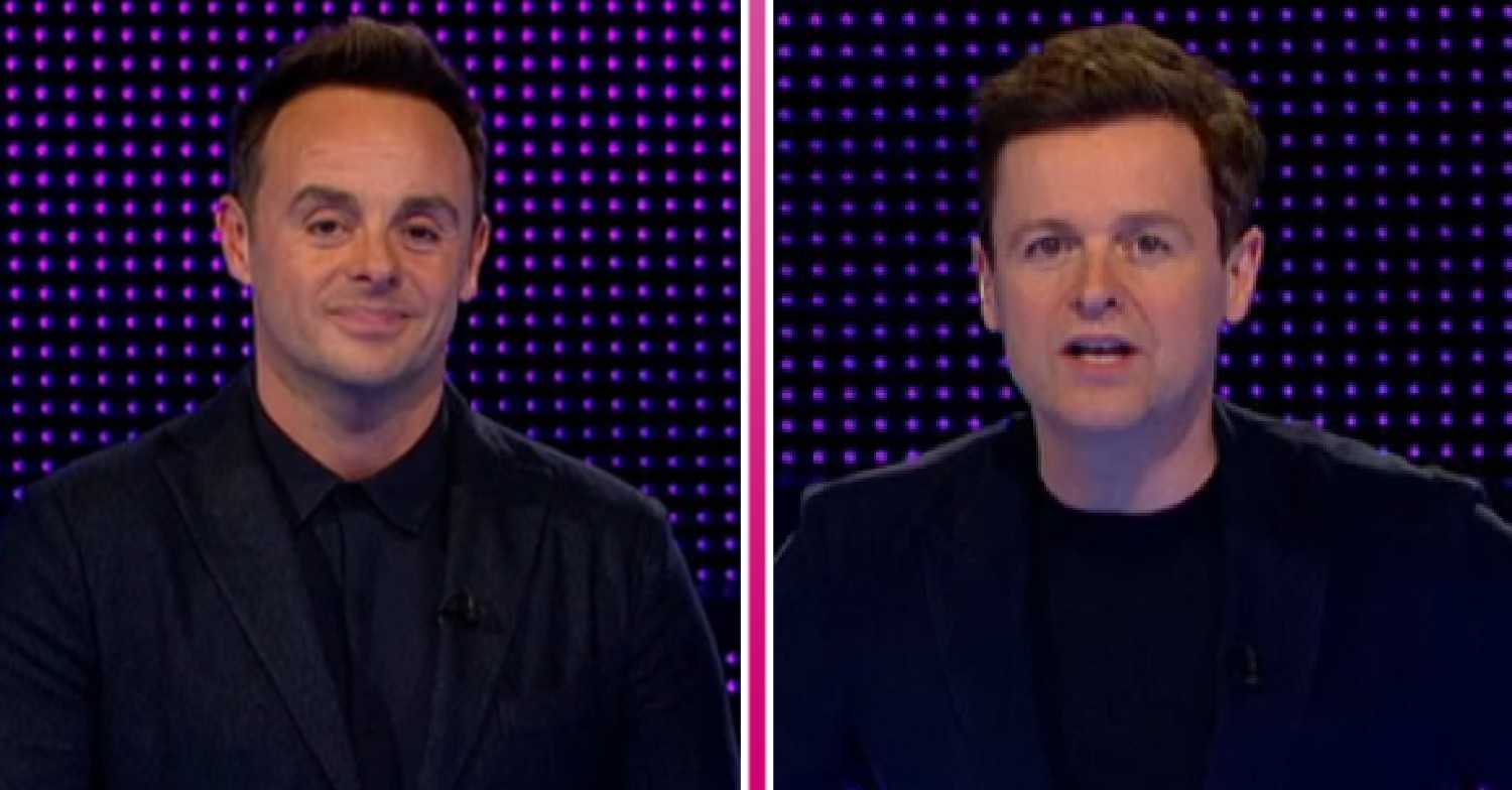 Ant and Dec looking at camera on Limitless Win on ITV