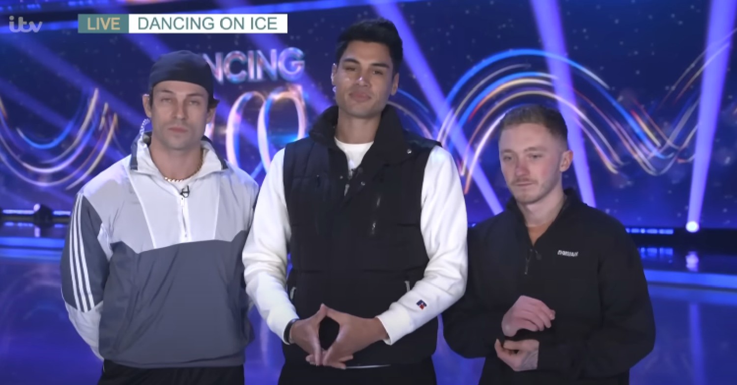 Joey Essex, Siva Kaneswaran and Nile Wilson on This Morning from Dancing On Ice 2023