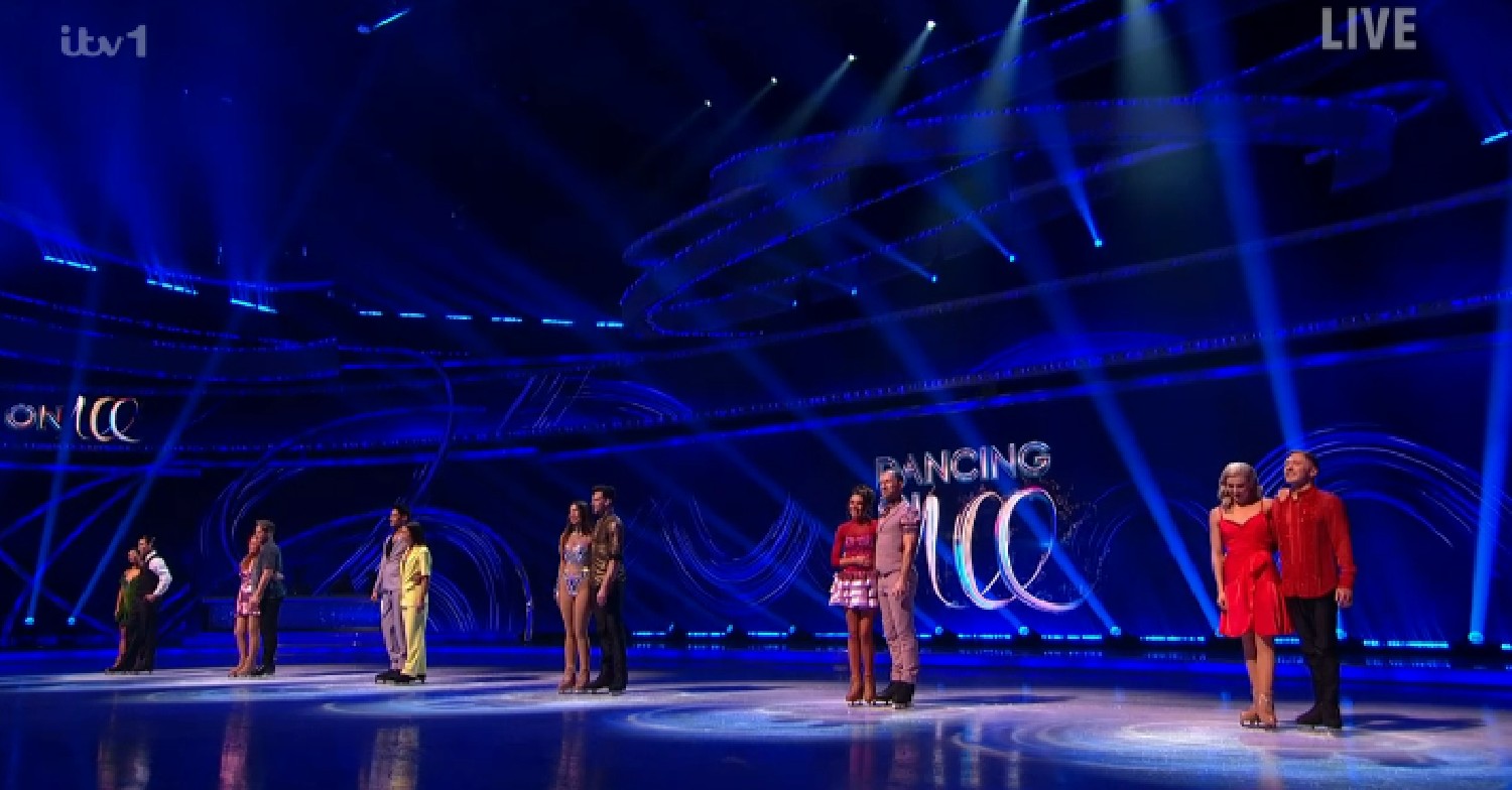 Dancing On Ice 2023 contestants on the ice