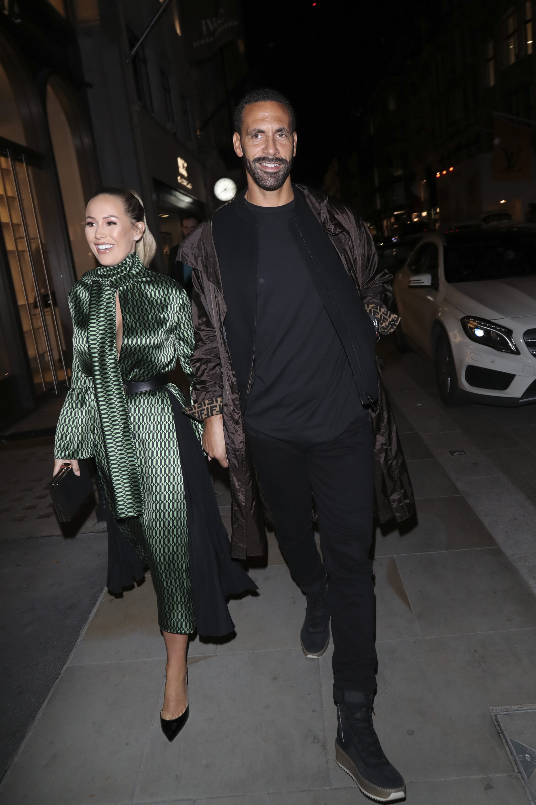 Rio Ferdinand And Kate Wright At the FENDI MANIA Collection Launch In London