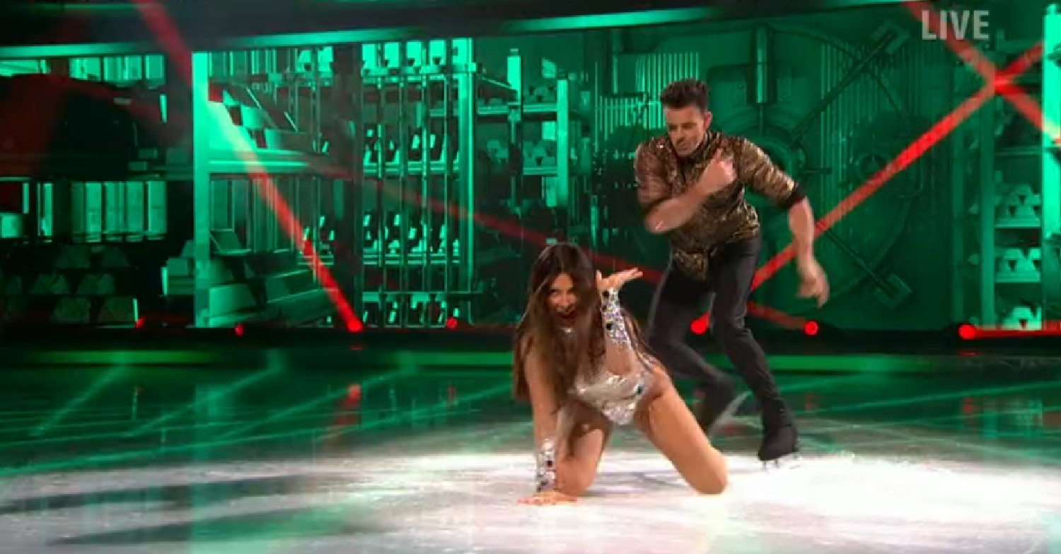 Ekin-Su performing on Dancing On Ice