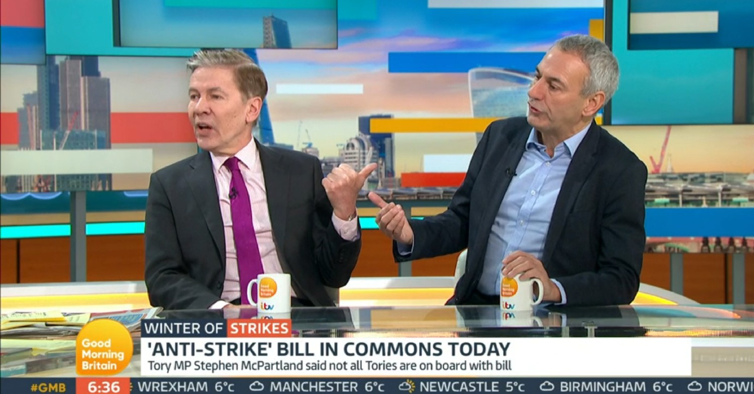 Andrew Pierce and Kevin Maguire on GMB today 