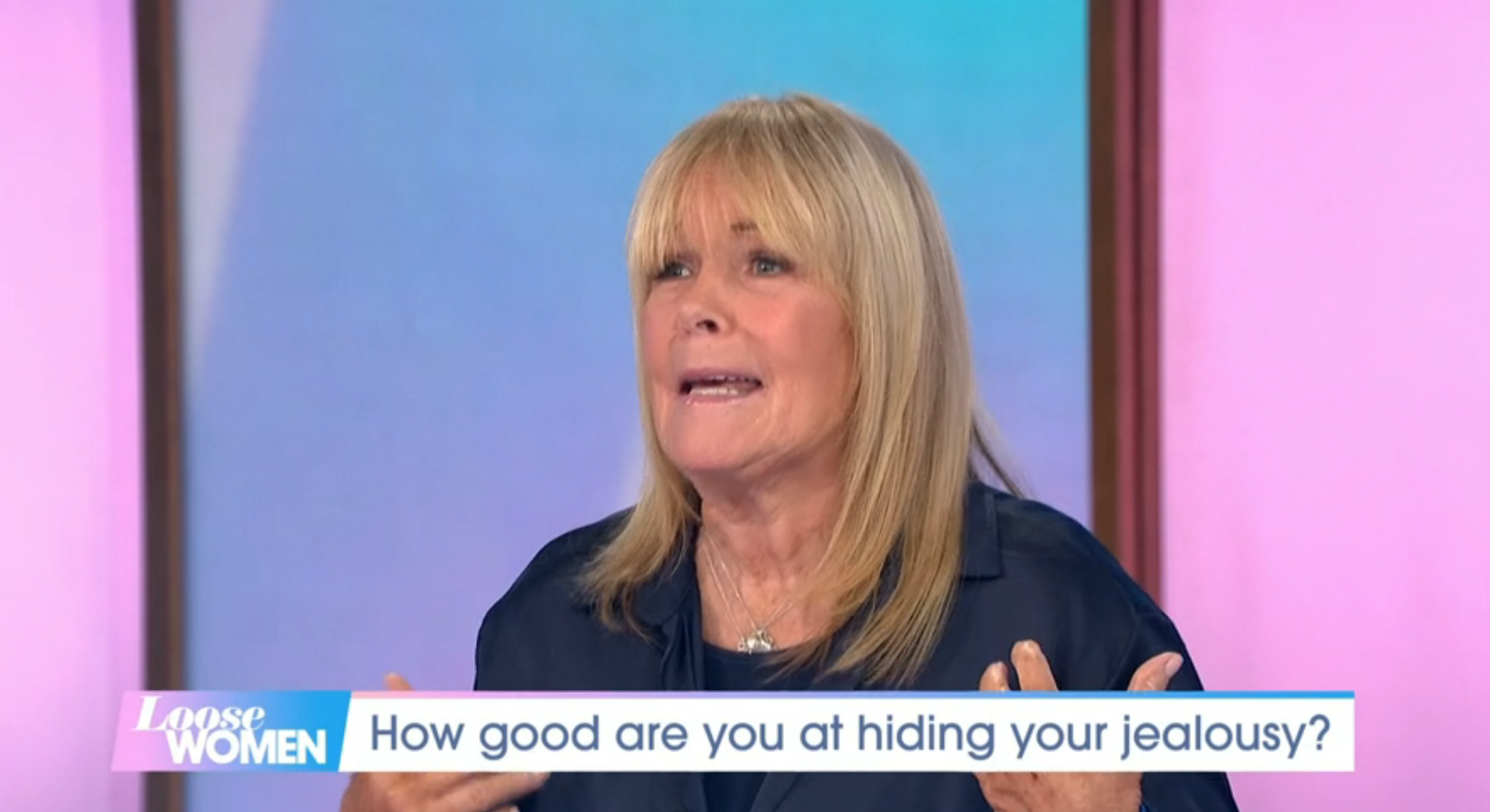 Linda Robson screaming on Loose Women