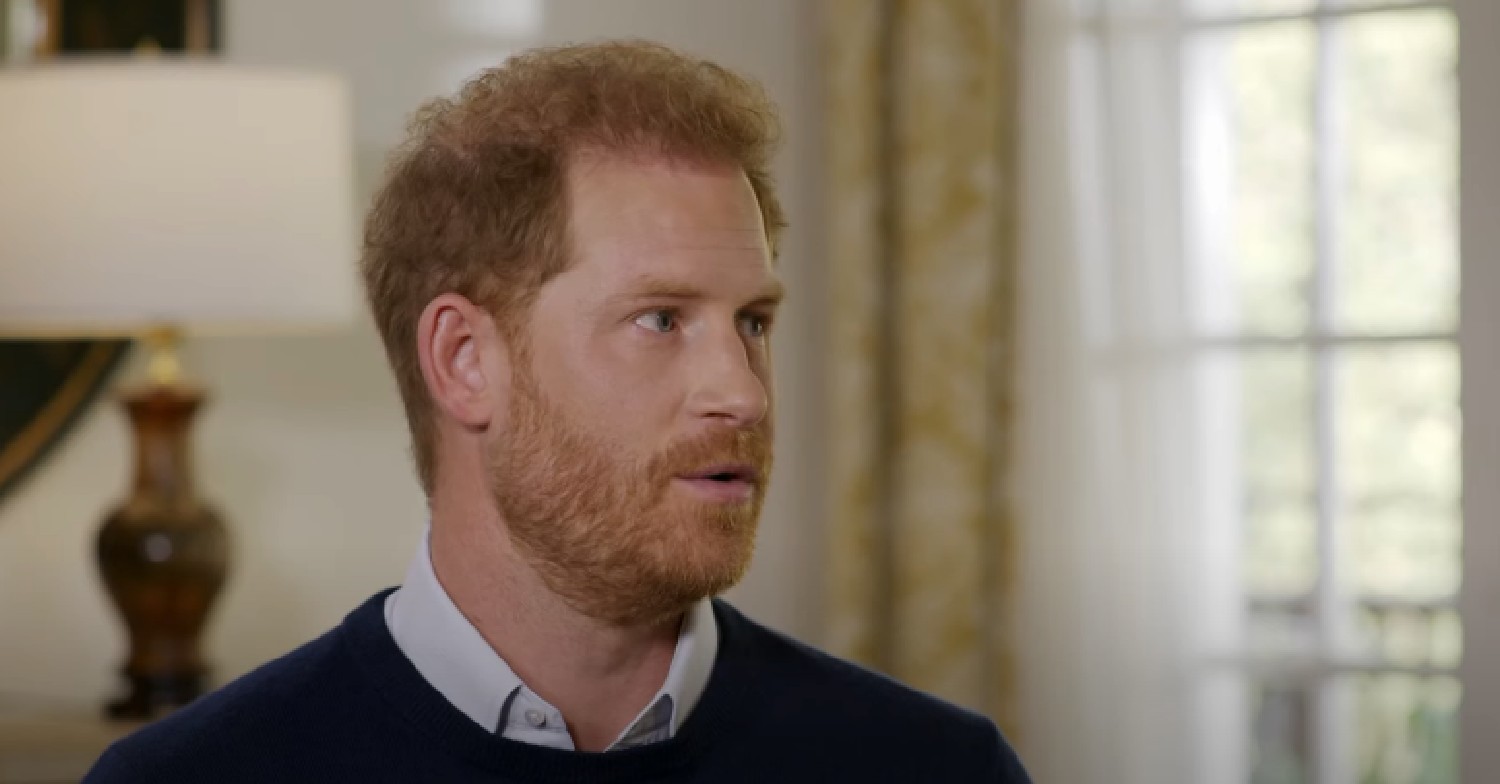 Prince Harry speaking in ITV interview