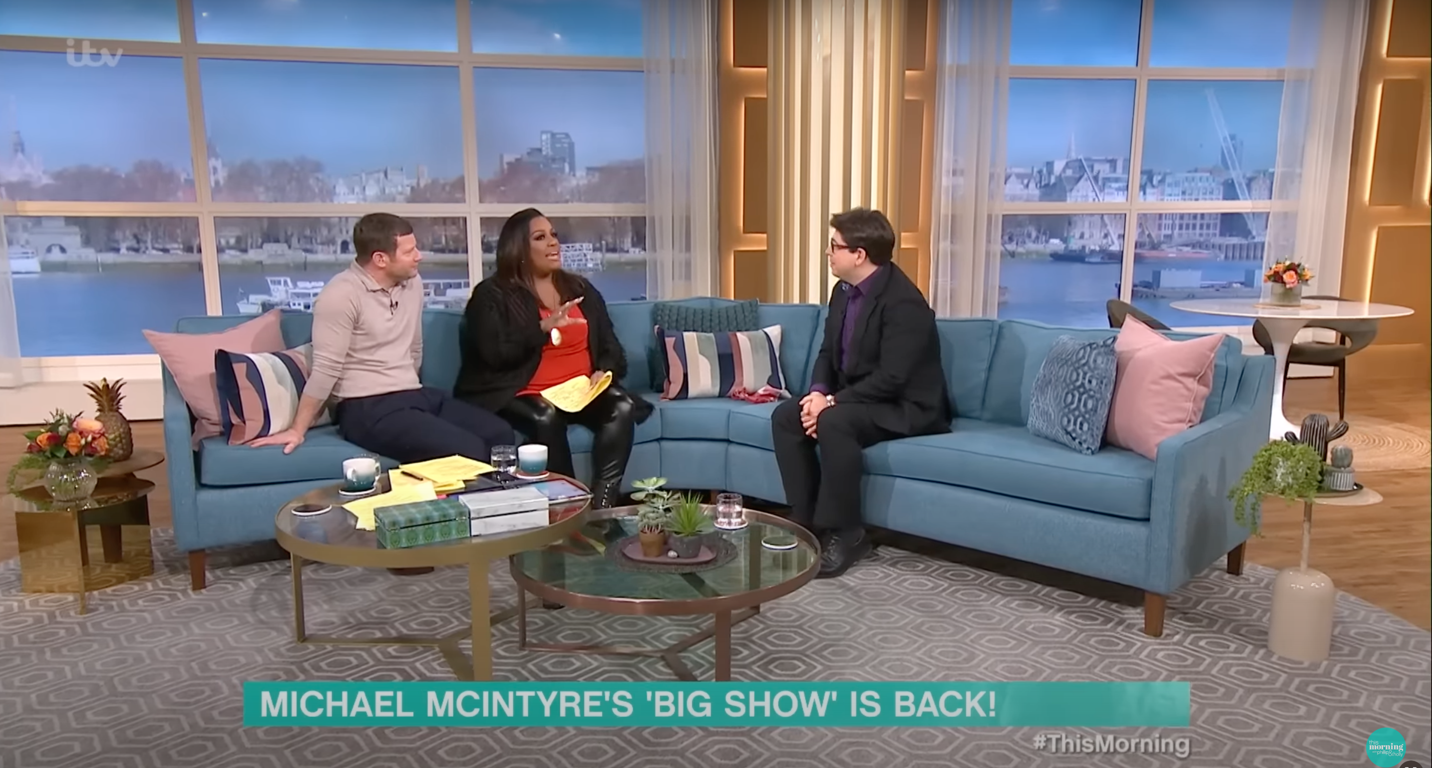Dermot O'Leary, Alison Hammond and Michael McIntyre on This Morning 