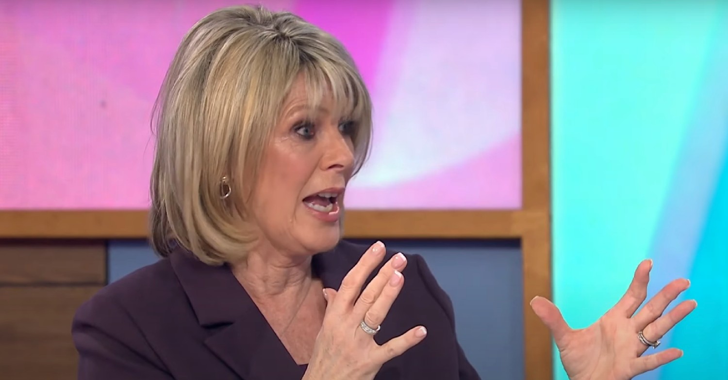 Ruth Langsford looking cross on Loose Women today 