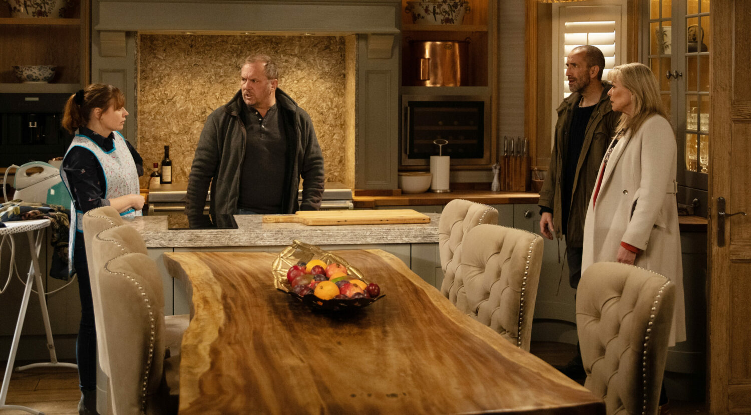 Will looks annoyed as Lydia and Sam are reinstated by Kim