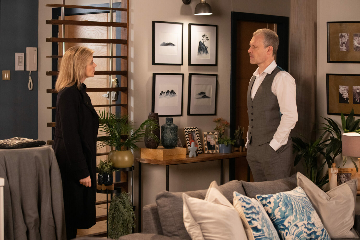 Coronation Street's Leanne and Nick are arguing at home
