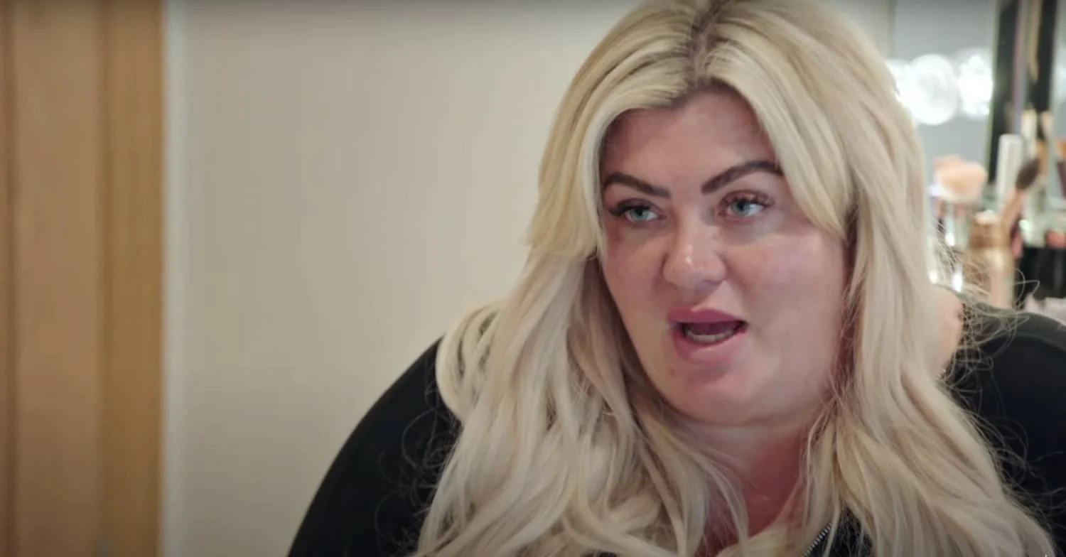 Gemma Collins speaking in a documentary
