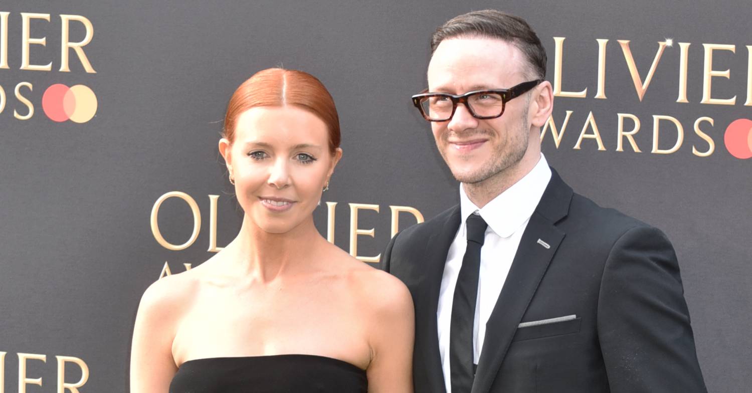 Stacey Dooley and Kevin Clifton pose for cameras