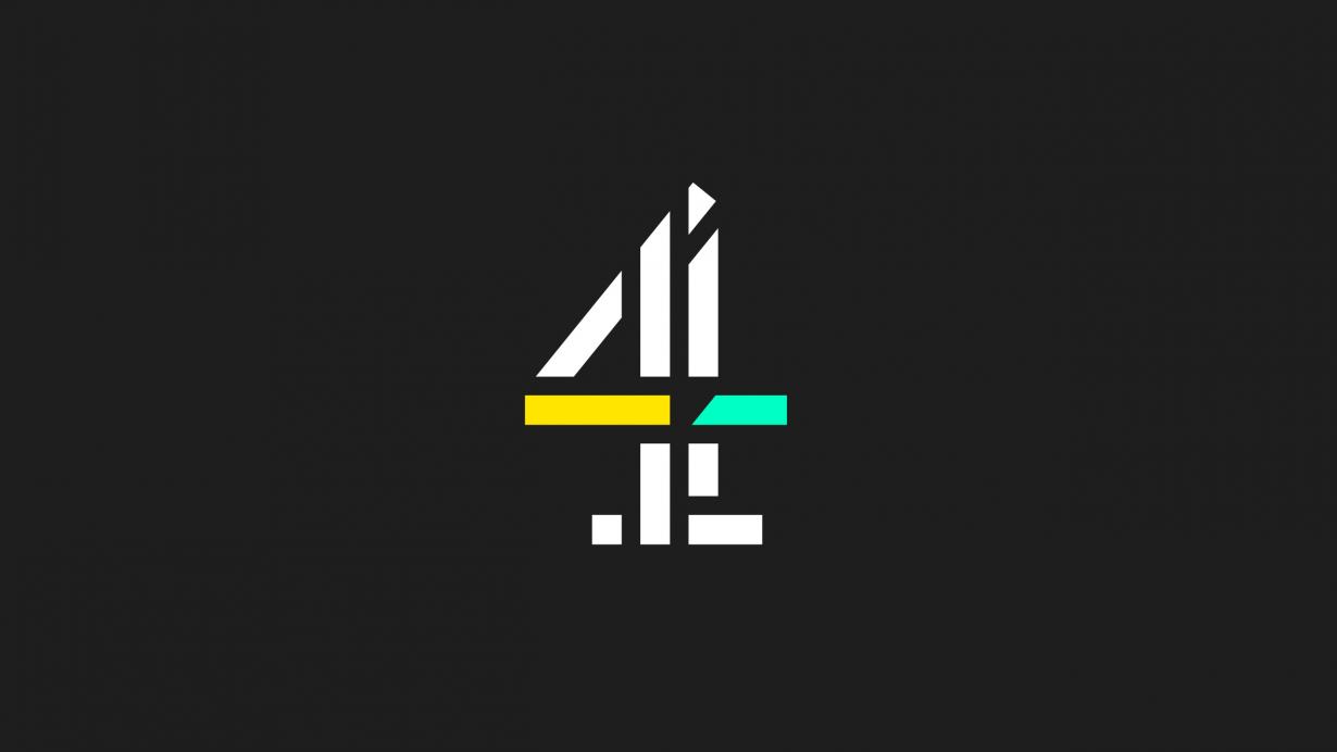 The channel 4 logo on a black background