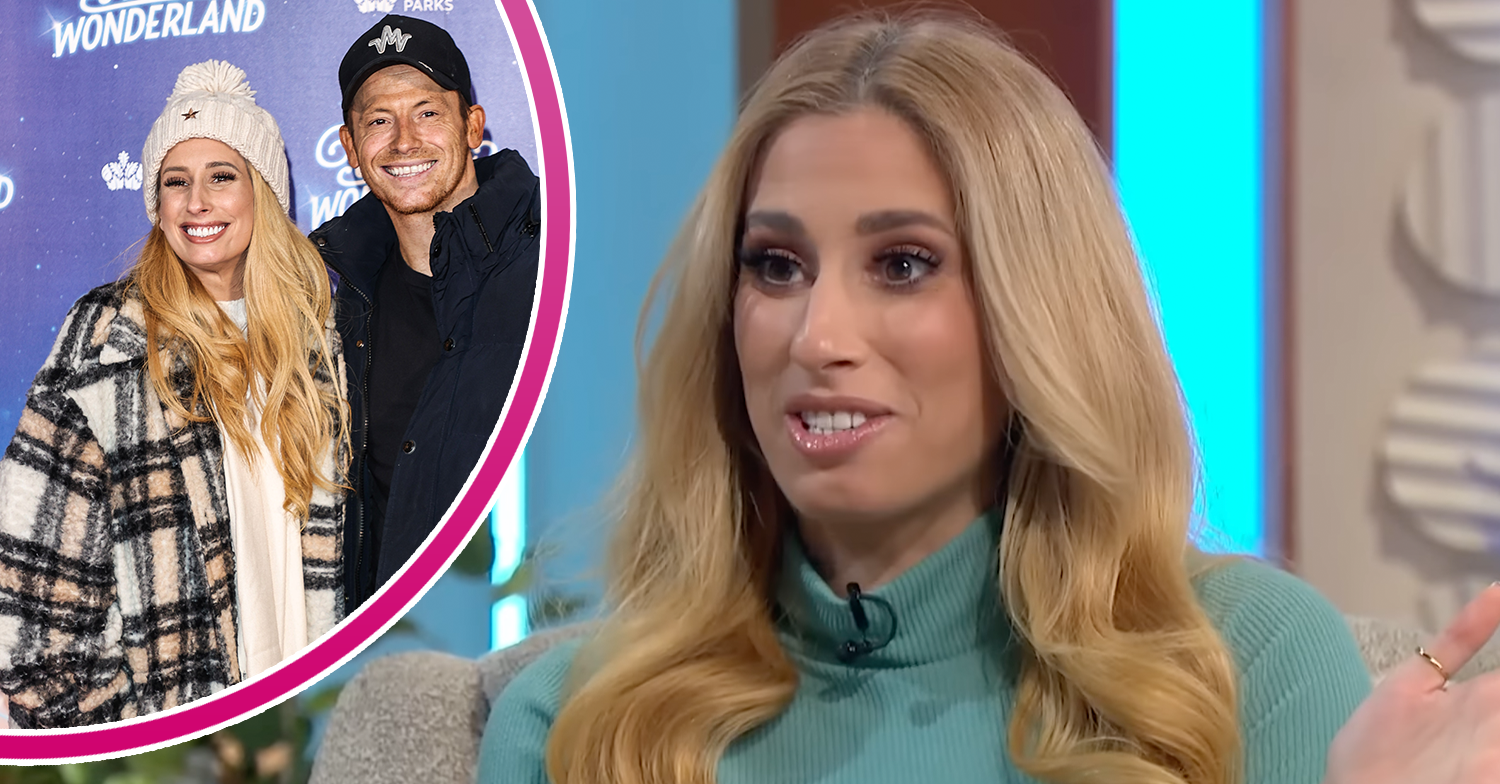 Stacey Solomon on Lorraine and with husband Joe Swash