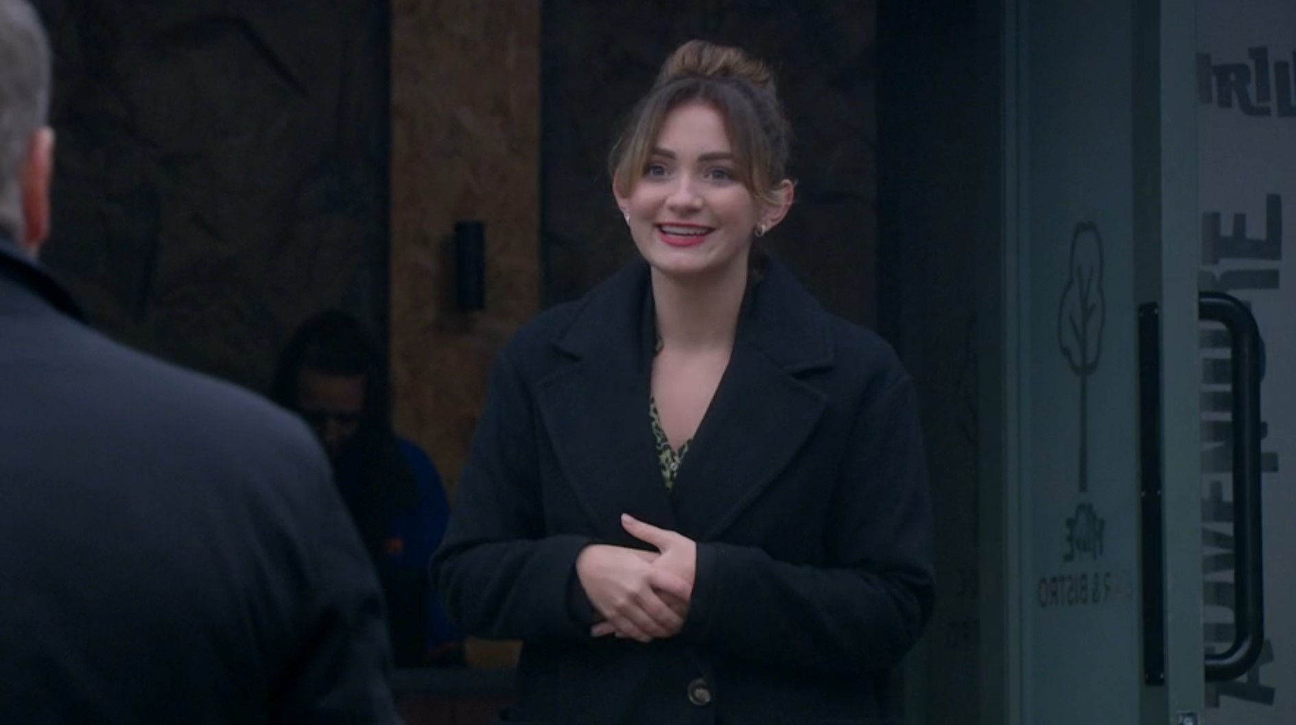 Emmerdale: Gabby Thomas looks nervous as she presents to the local councillors