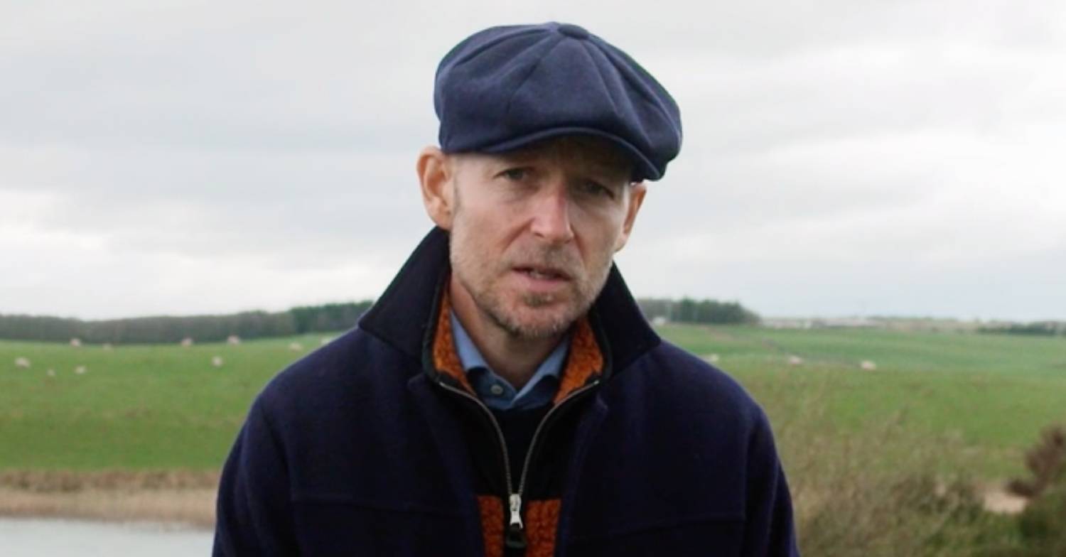 Jonnie Irwin speaks to camera