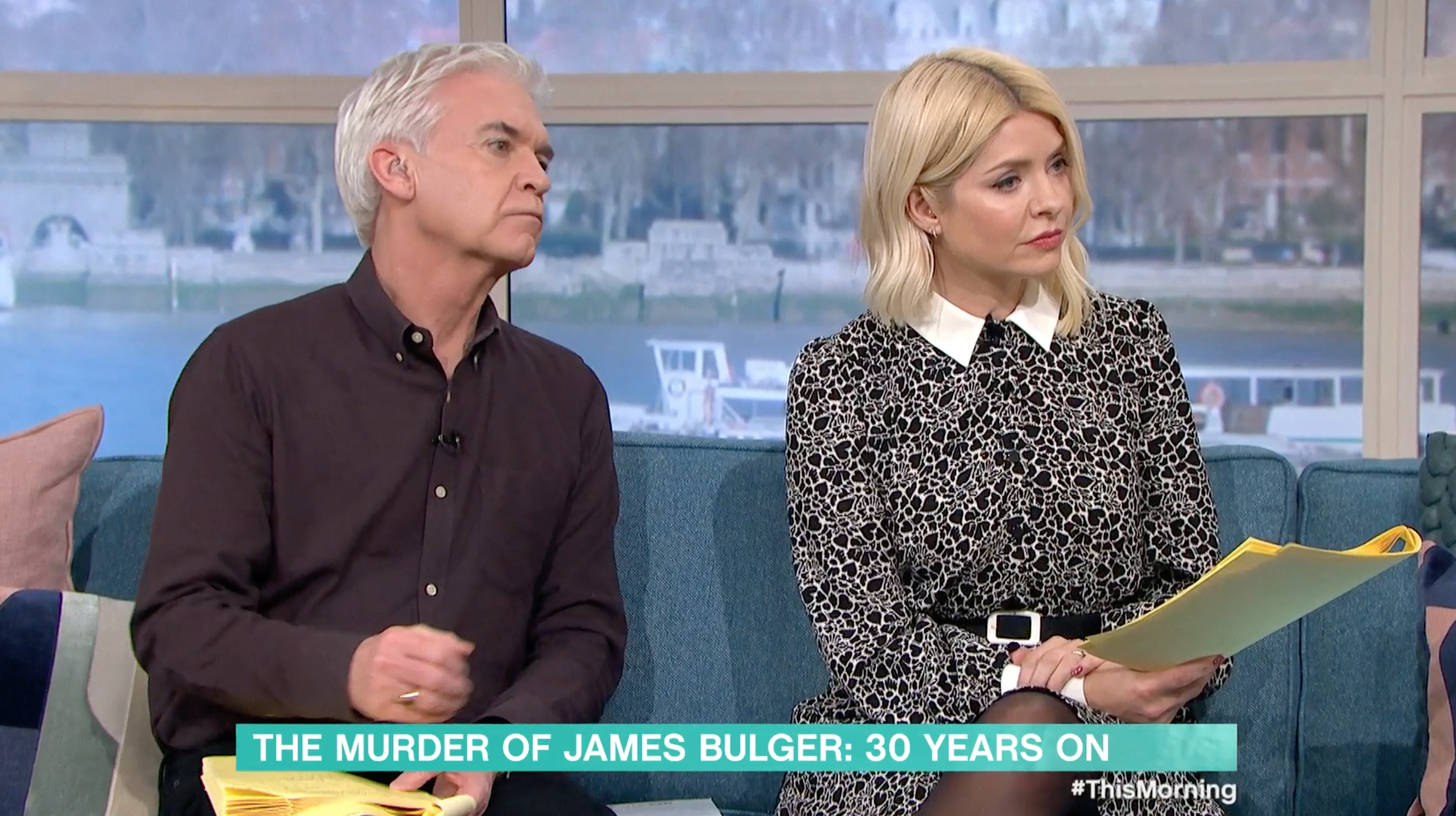 Holly Willoughby and Phillip Schofield on The Morning today