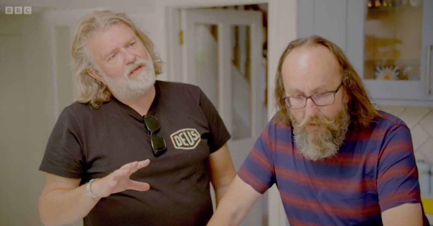 Dave Myers stands with Hairy Bikers pal Si King